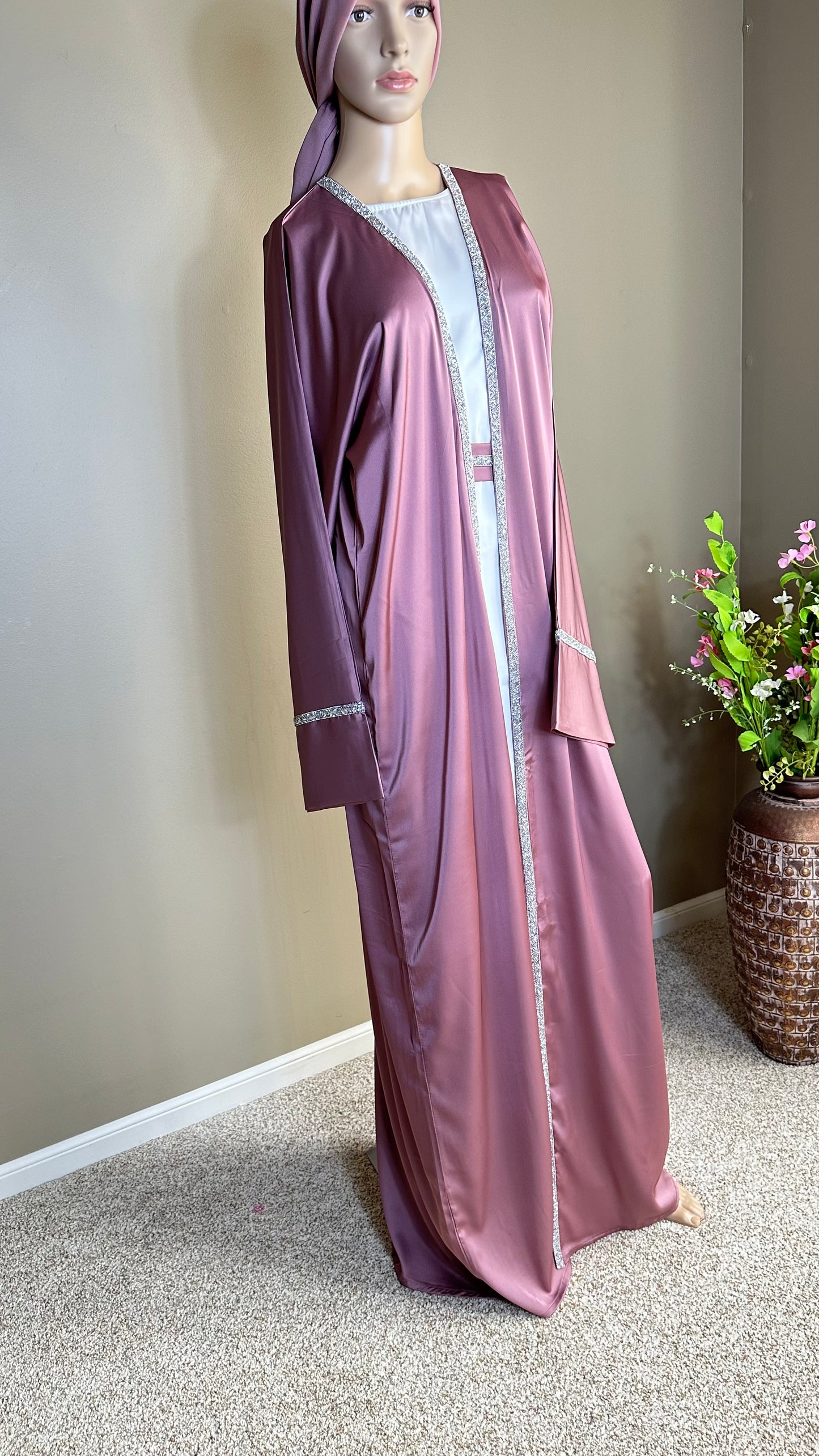 Nada Silk Open Abaya