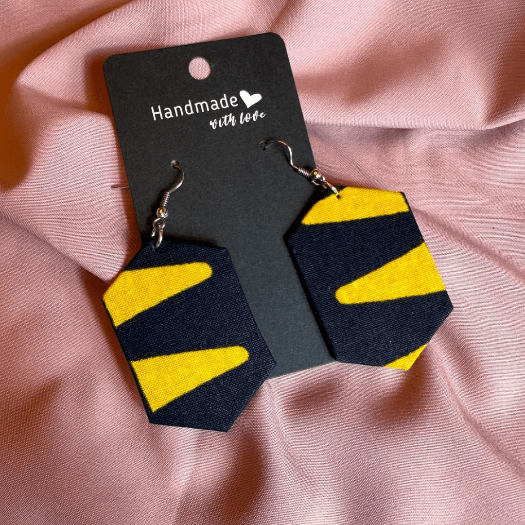 Ankara Wax Handmade Earrings.