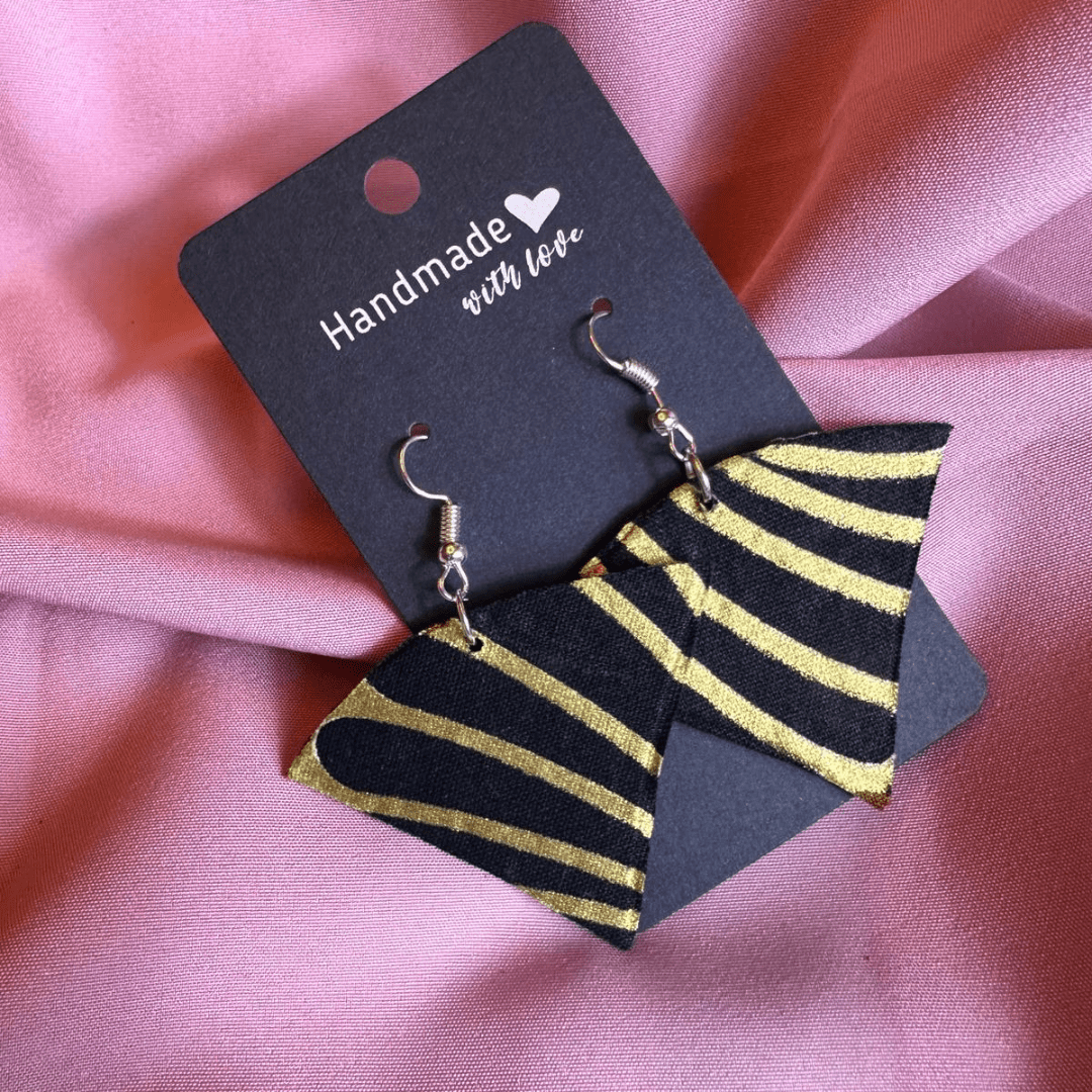 Ankara Wax Handmade Earrings.