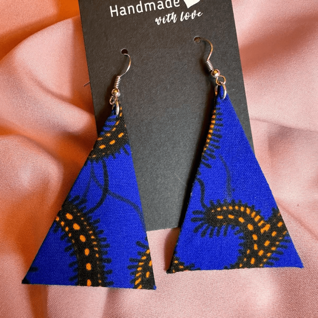 Ankara Wax Handmade Earrings.