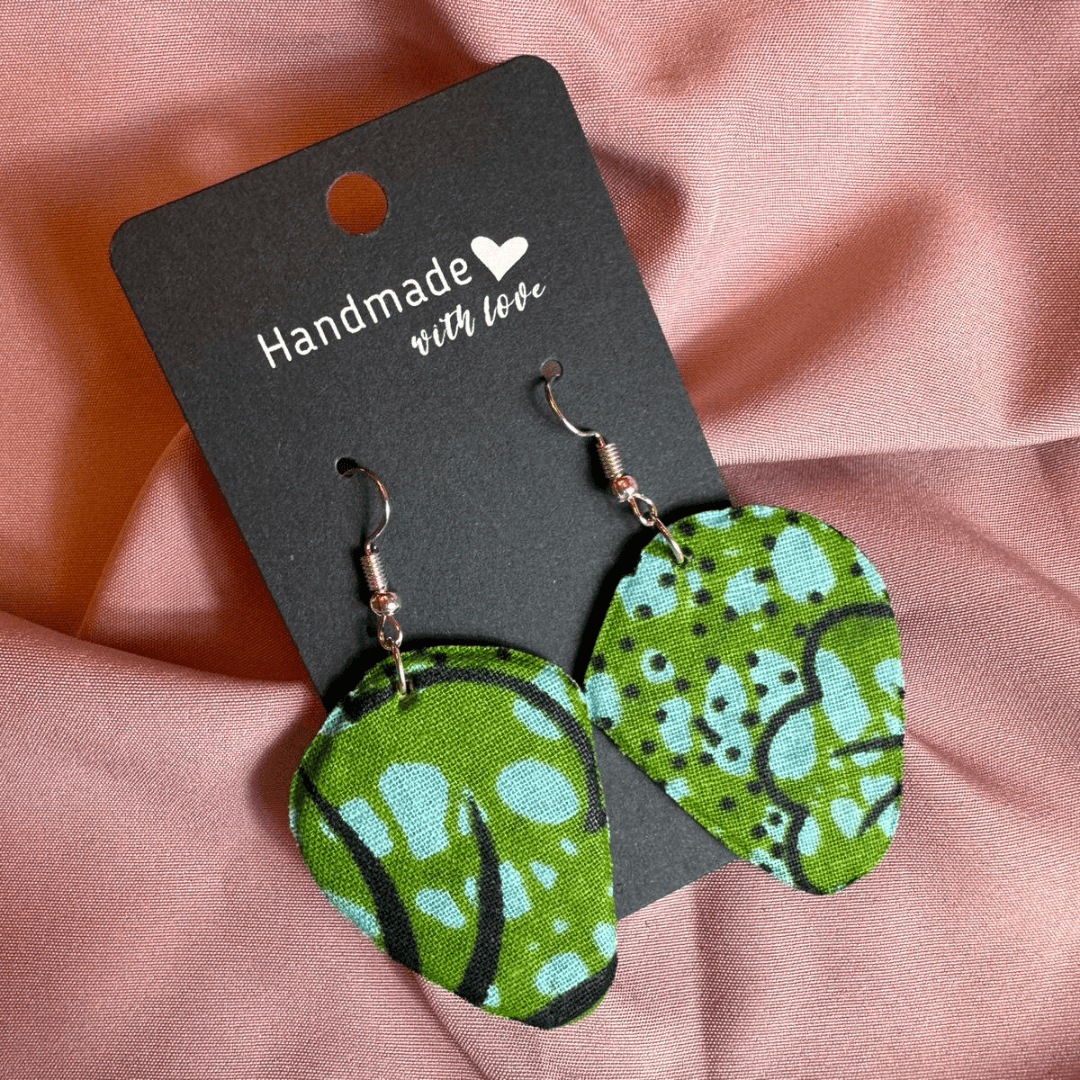 Ankara Wax Handmade Earrings.