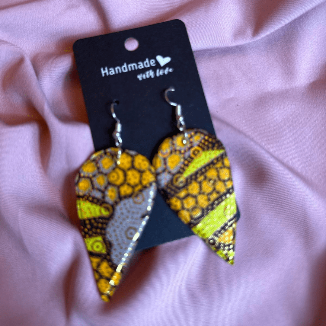 Ankara Wax Handmade Earrings.