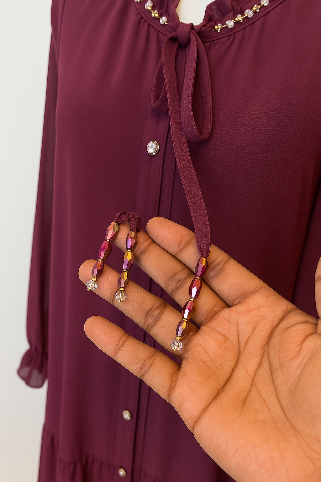 Long Sleeve Viscose Maxi Dress