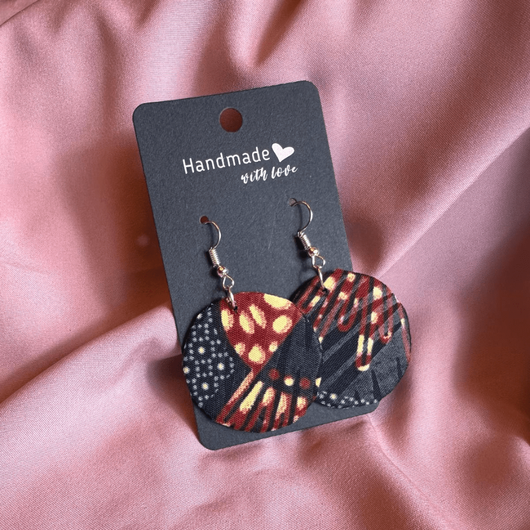 Ankara Wax Handmade Earrings.