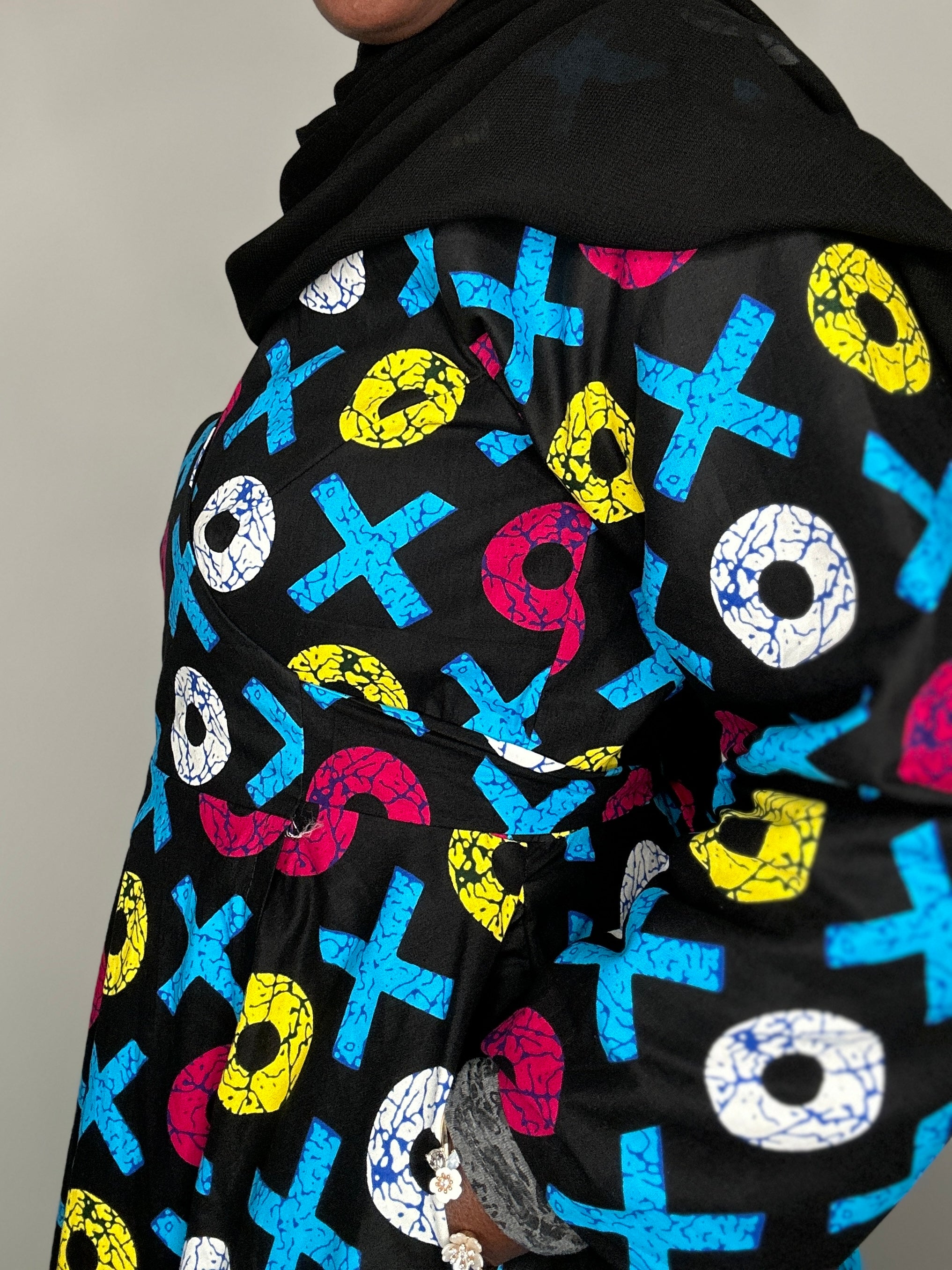 XOXO Ankara Wrap Dress