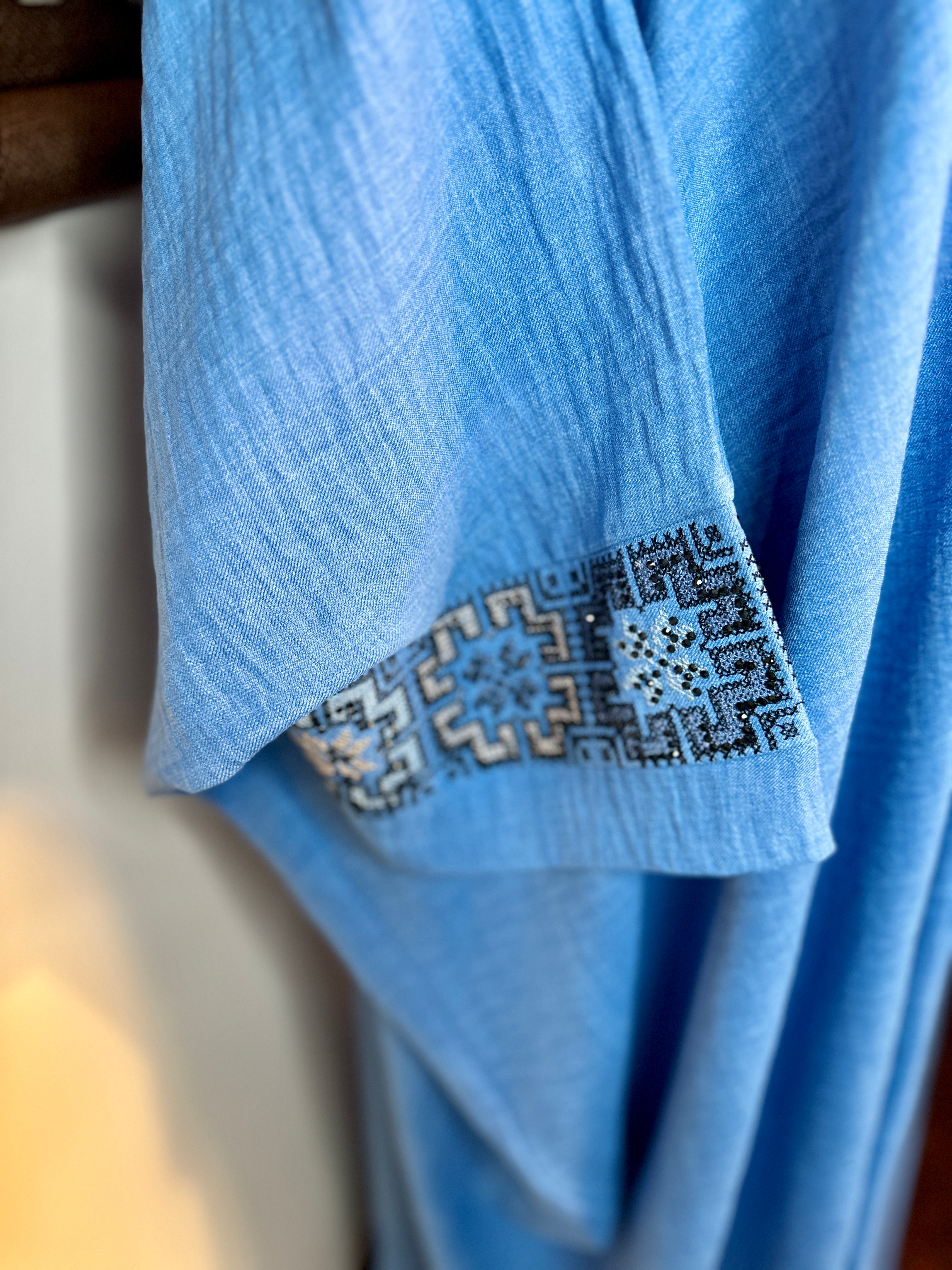 Heritage Embroidered Batwing Kimono