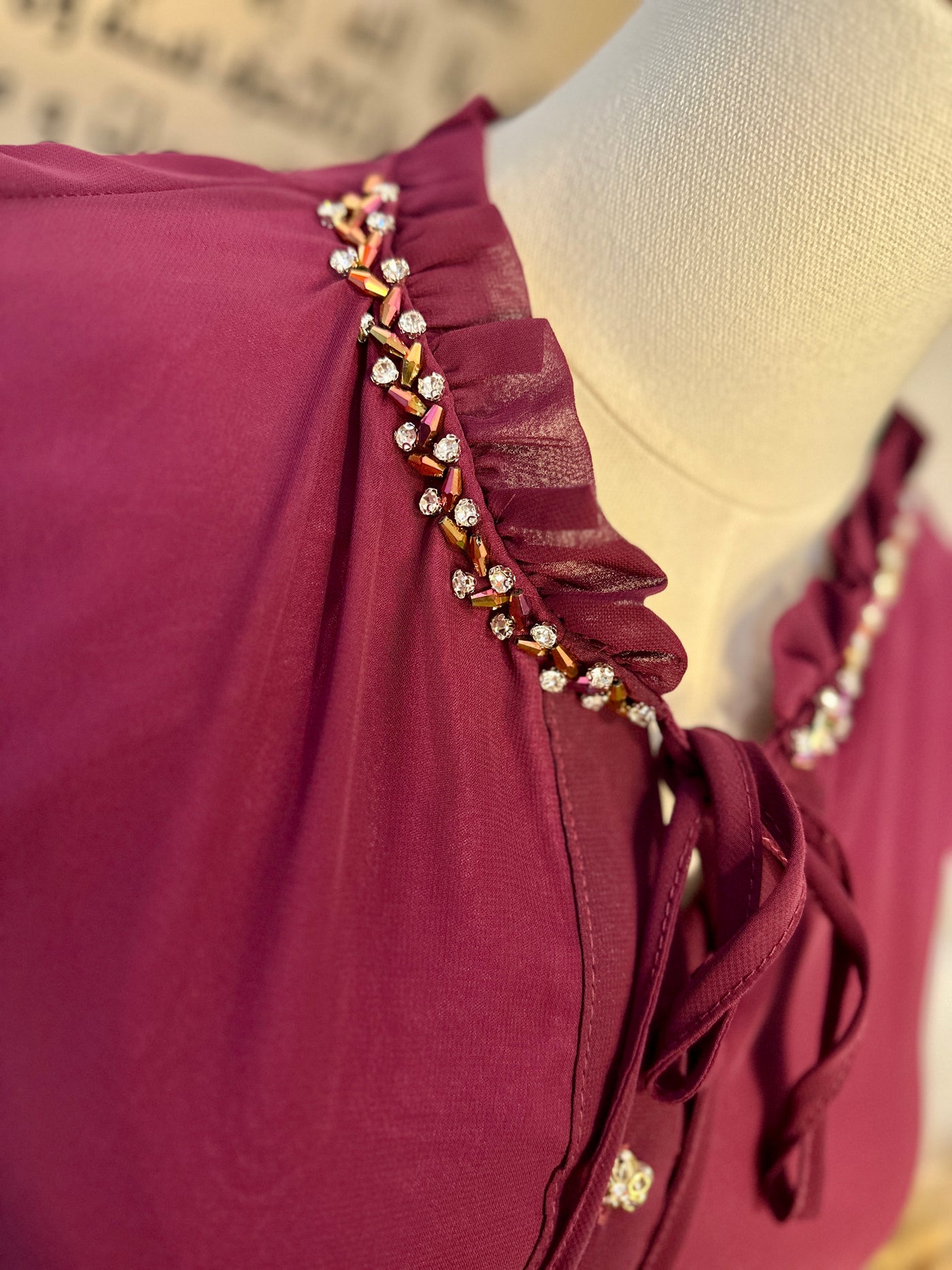 Long Sleeve Viscose Maxi Dress