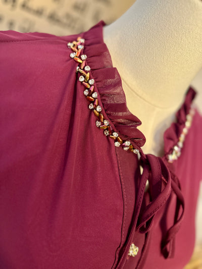 Long Sleeve Viscose Maxi Dress