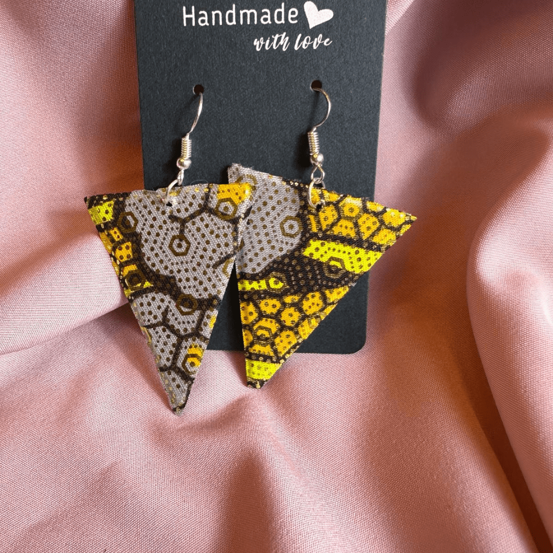 Ankara Wax Handmade Earrings.