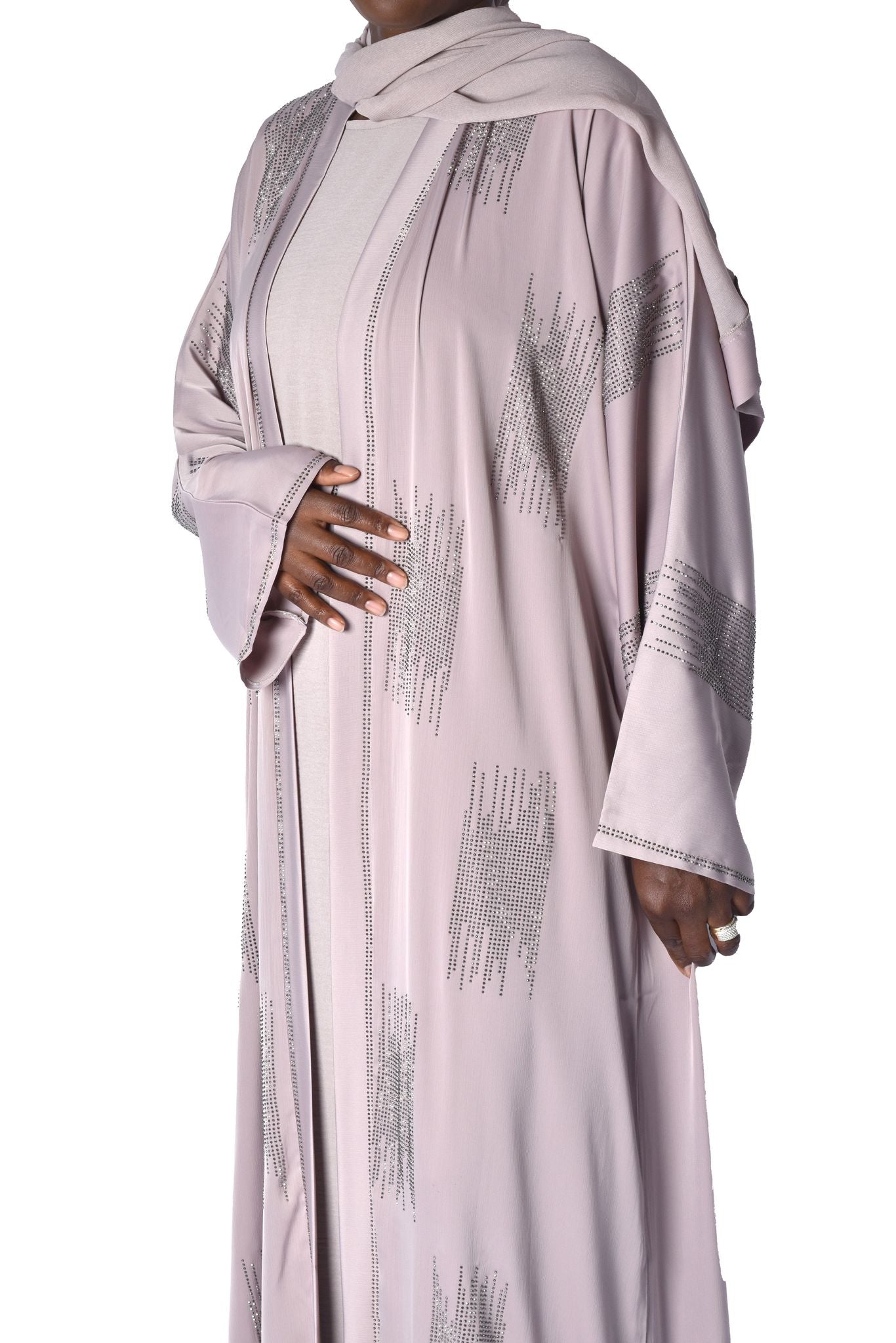 Alana Satin Abaya 3pcs