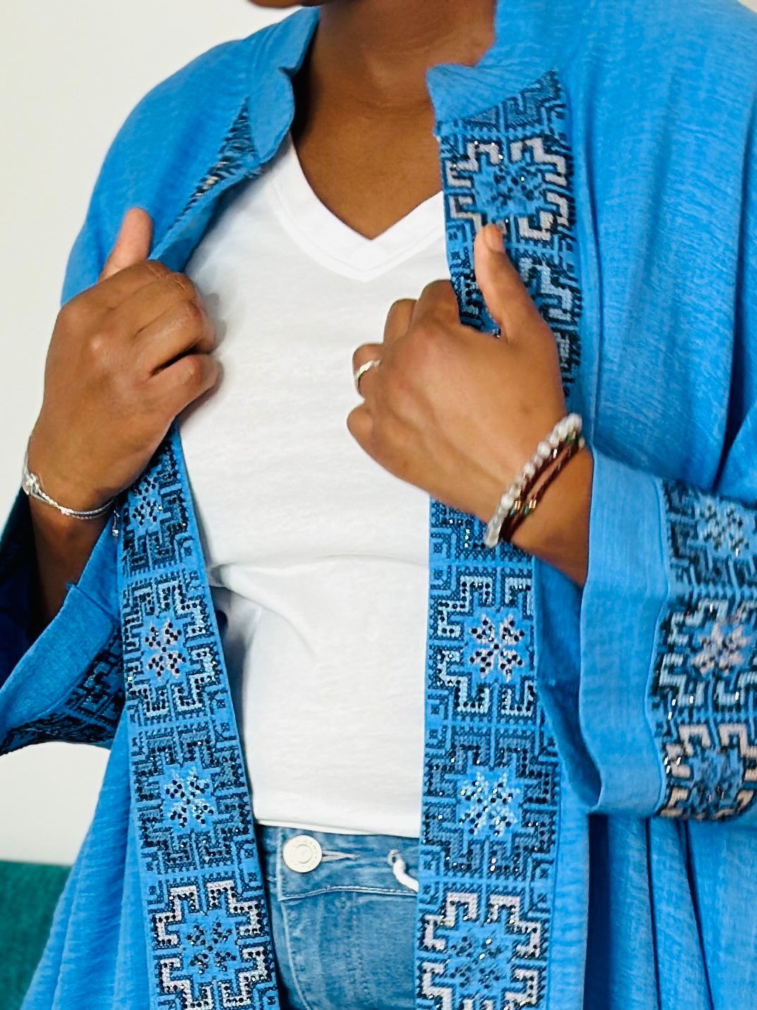 Heritage Embroidered Batwing Kimono