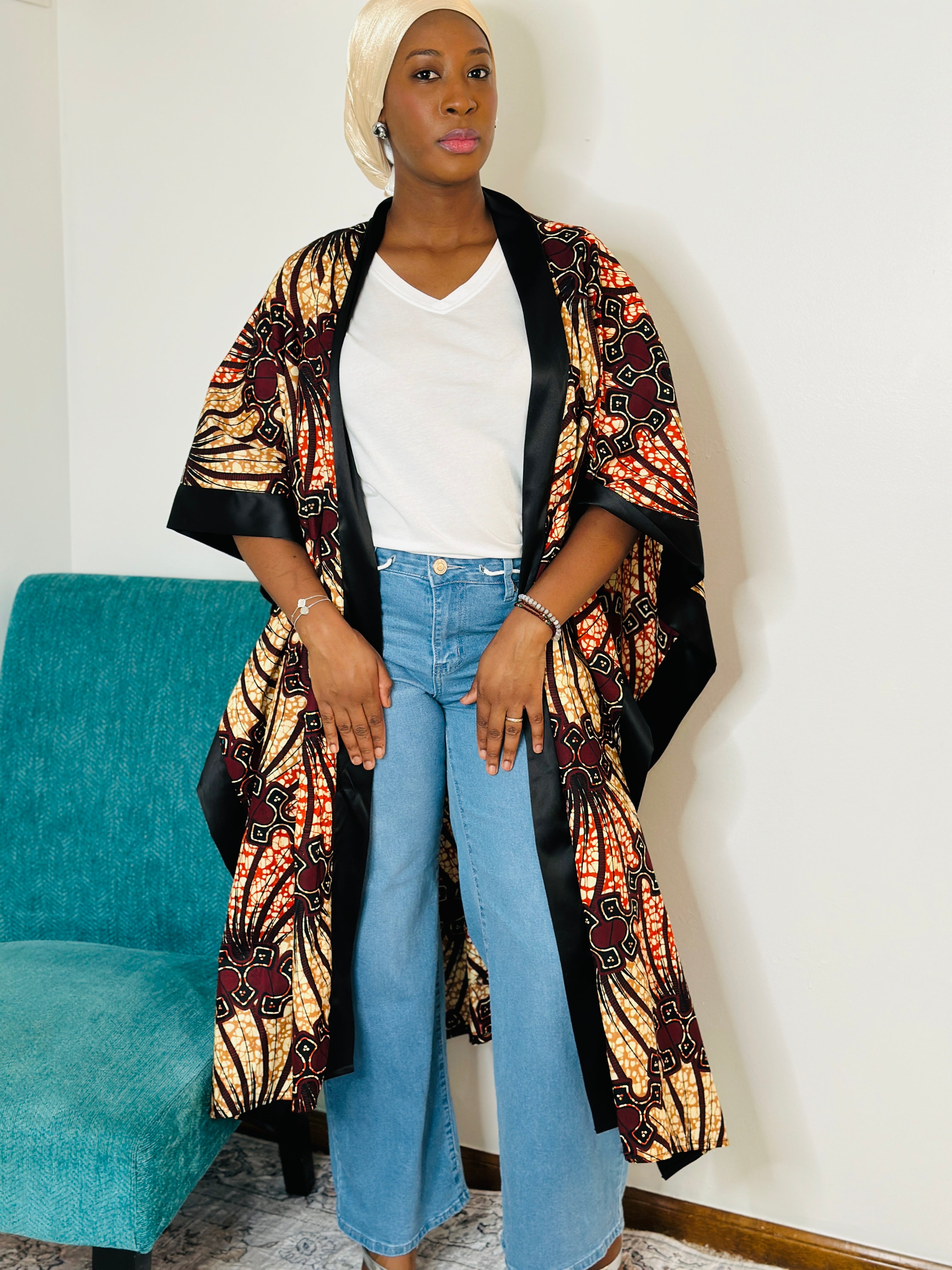 Ankara Luxe Kimono | Multiple Prints