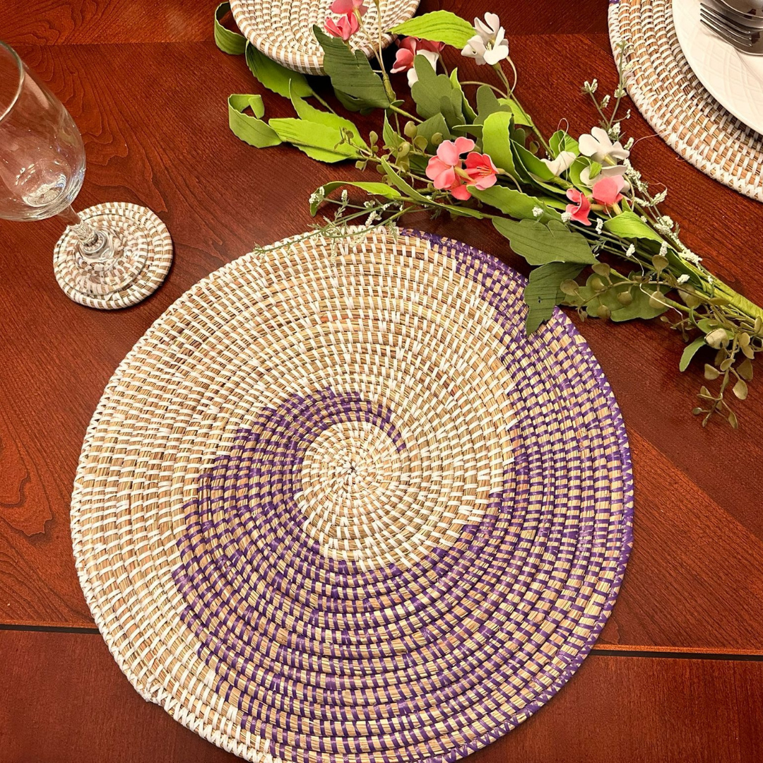 Purple Dining Placemat Set