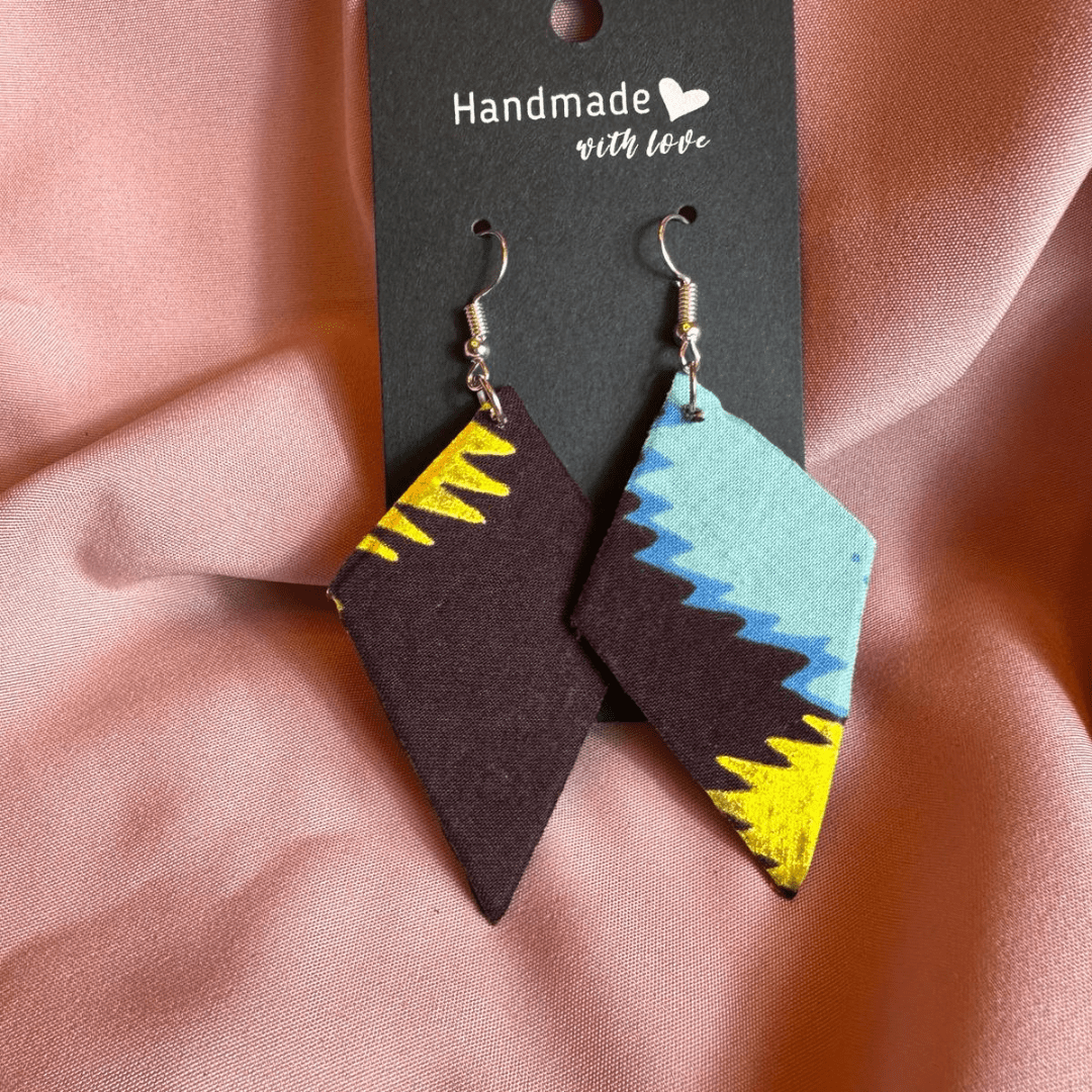 Ankara Wax Handmade Earrings.