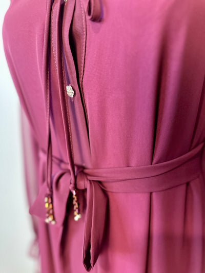 Long Sleeve Viscose Maxi Dress