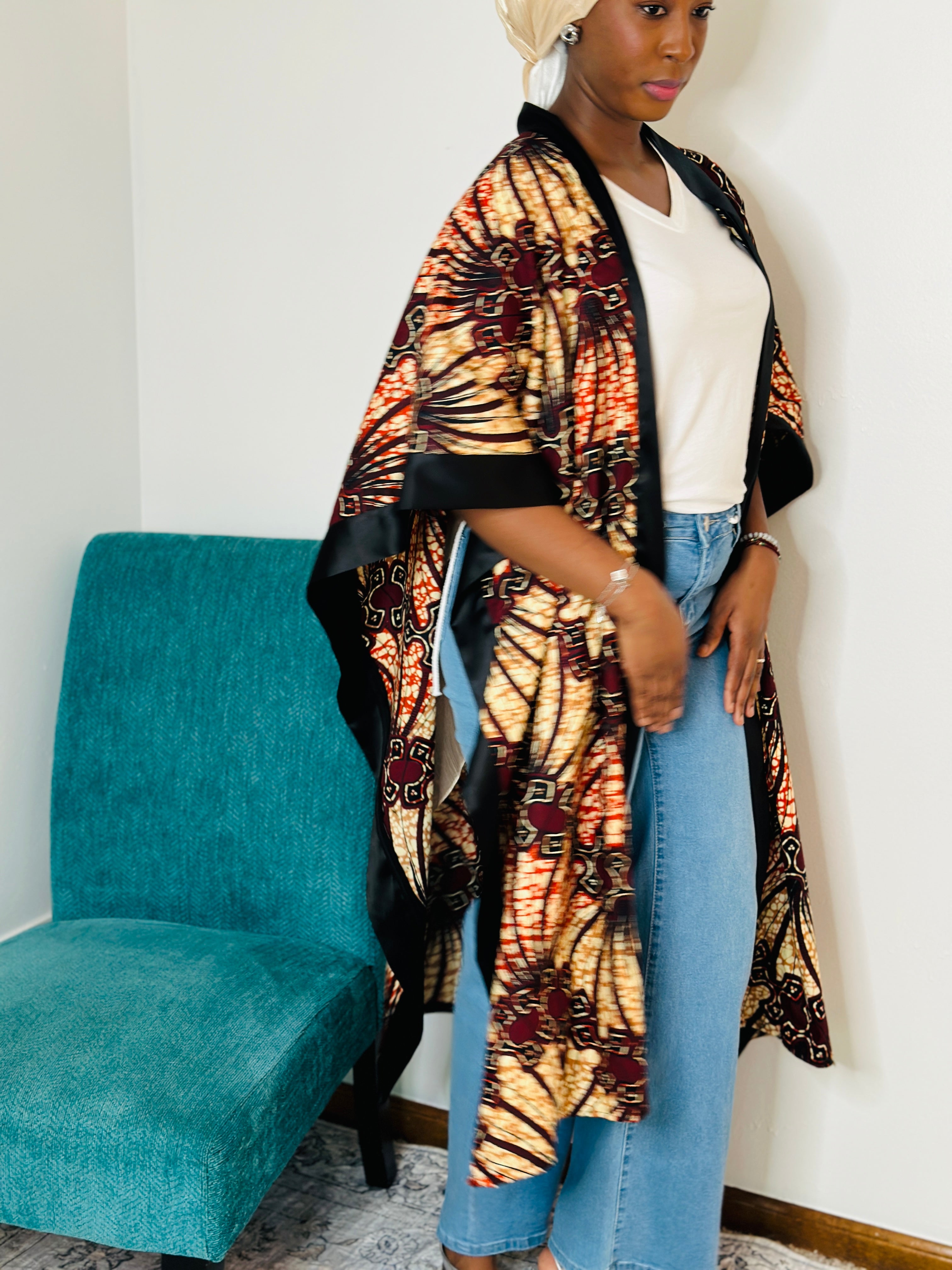 Ankara Luxe Kimono | Multiple Prints