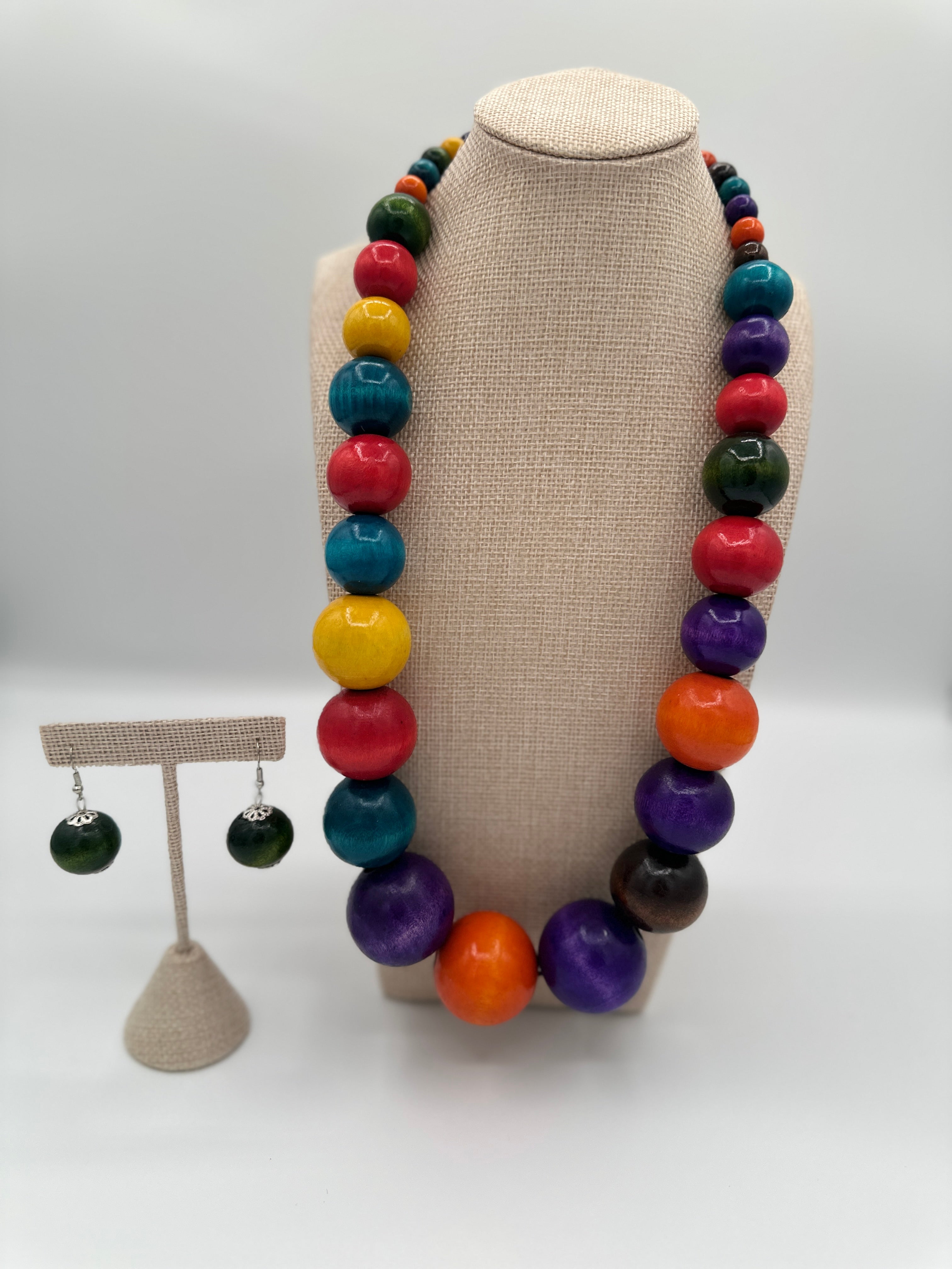 À-Nature Wooden Bead Necklace