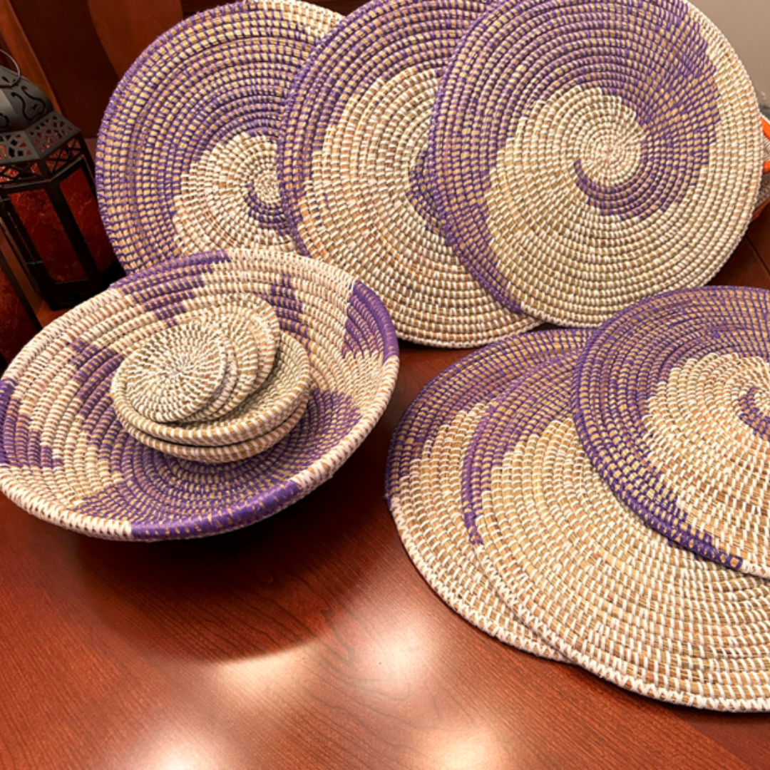 Purple Dining Placemat Set