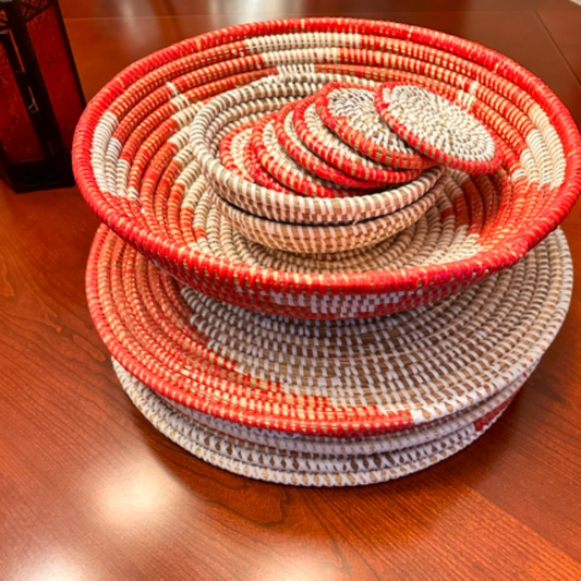 Red Dining Placemat Set