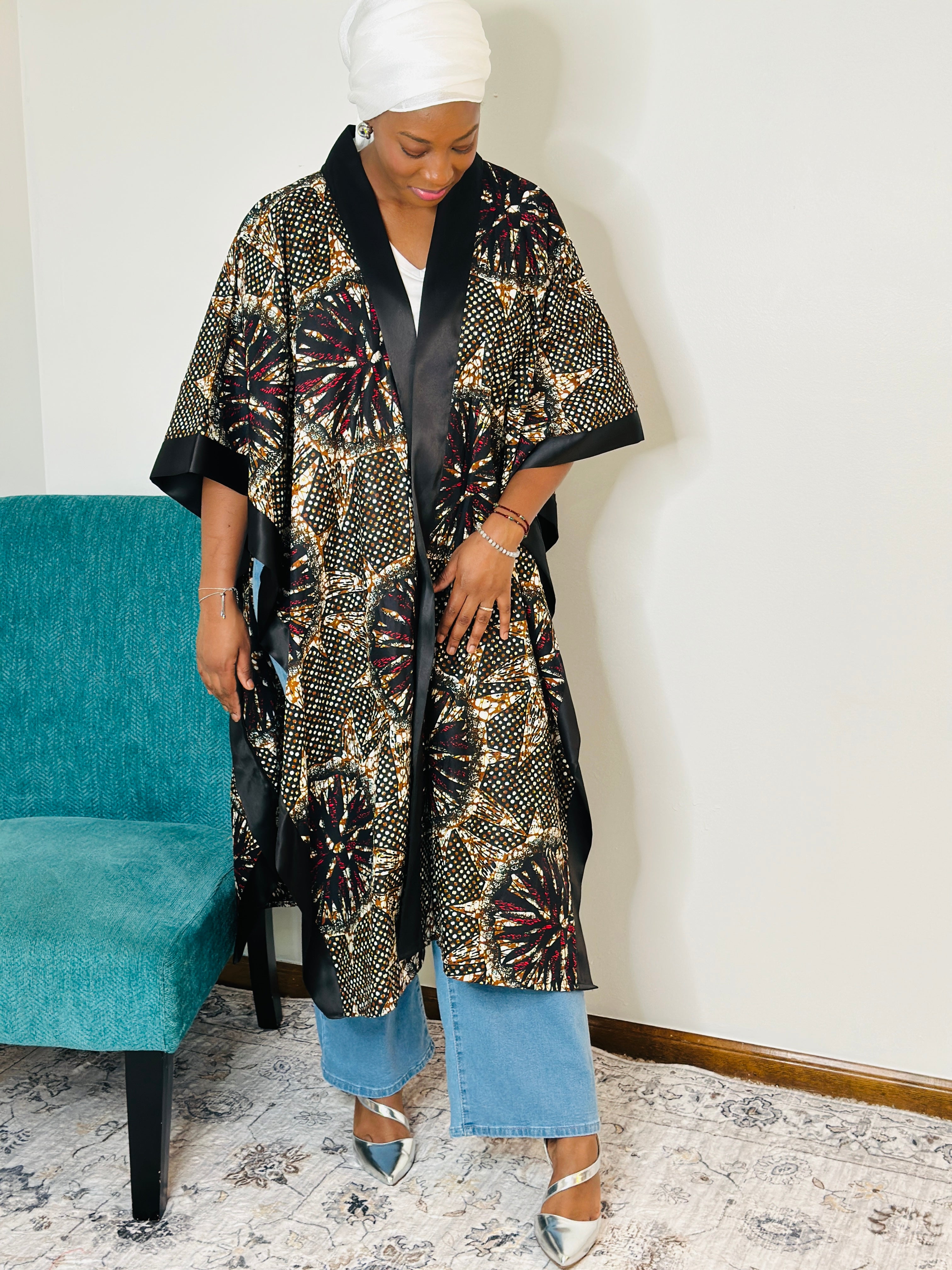 Ankara Luxe Kimono | Multiple Prints