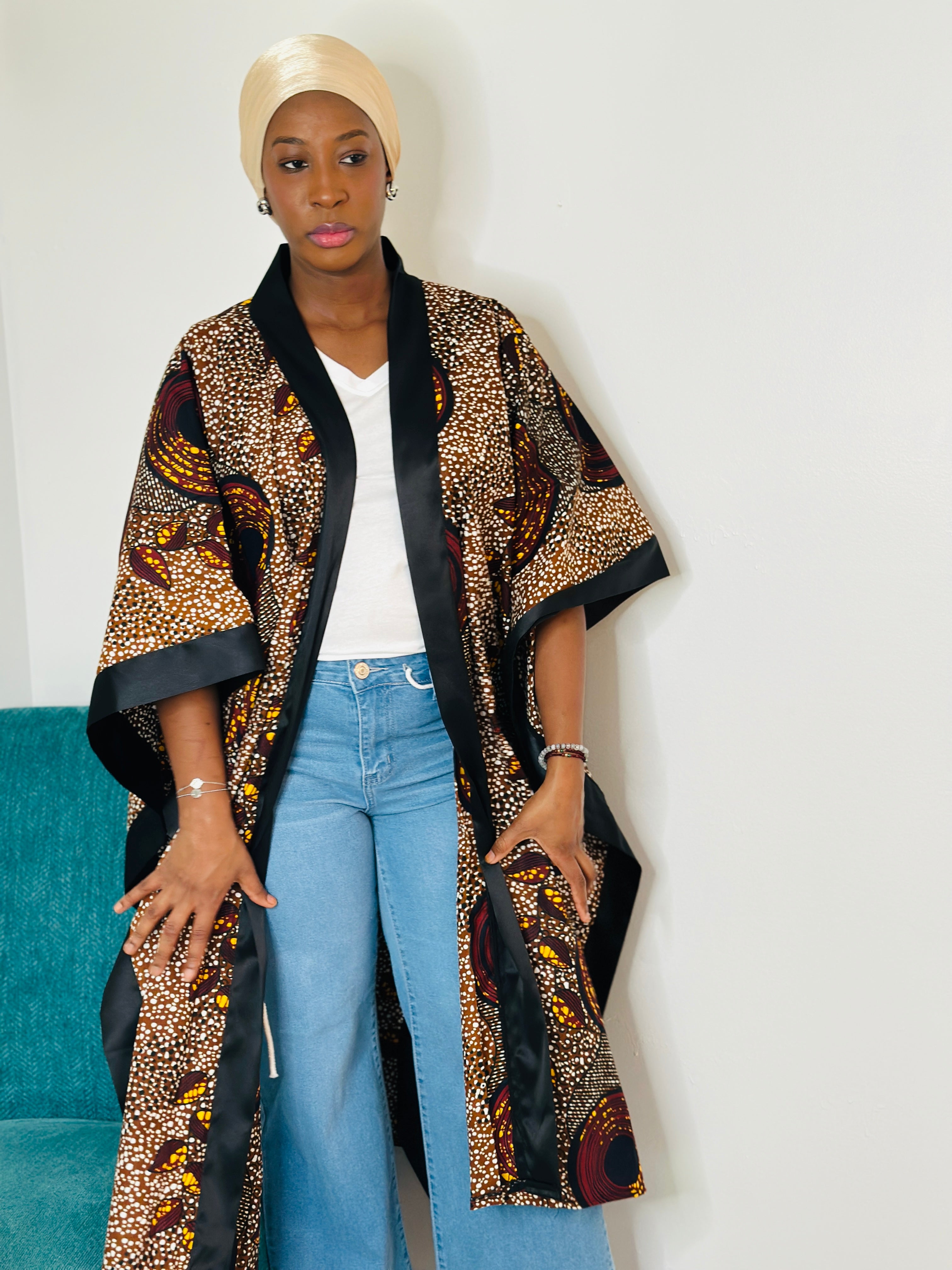 Ankara Luxe Kimono | Multiple Prints