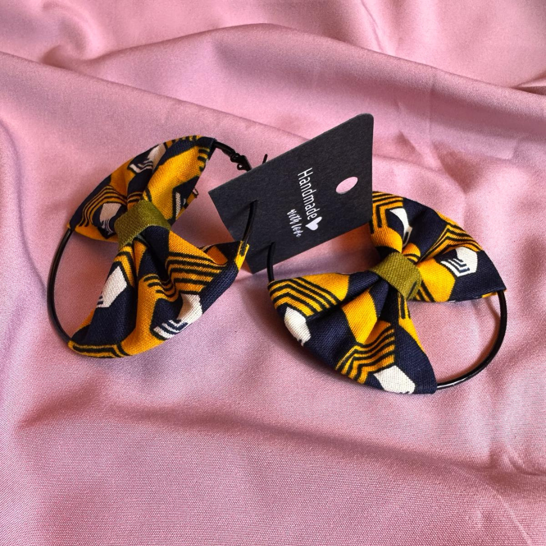 Ankara Wax Handmade Hoop Earrings