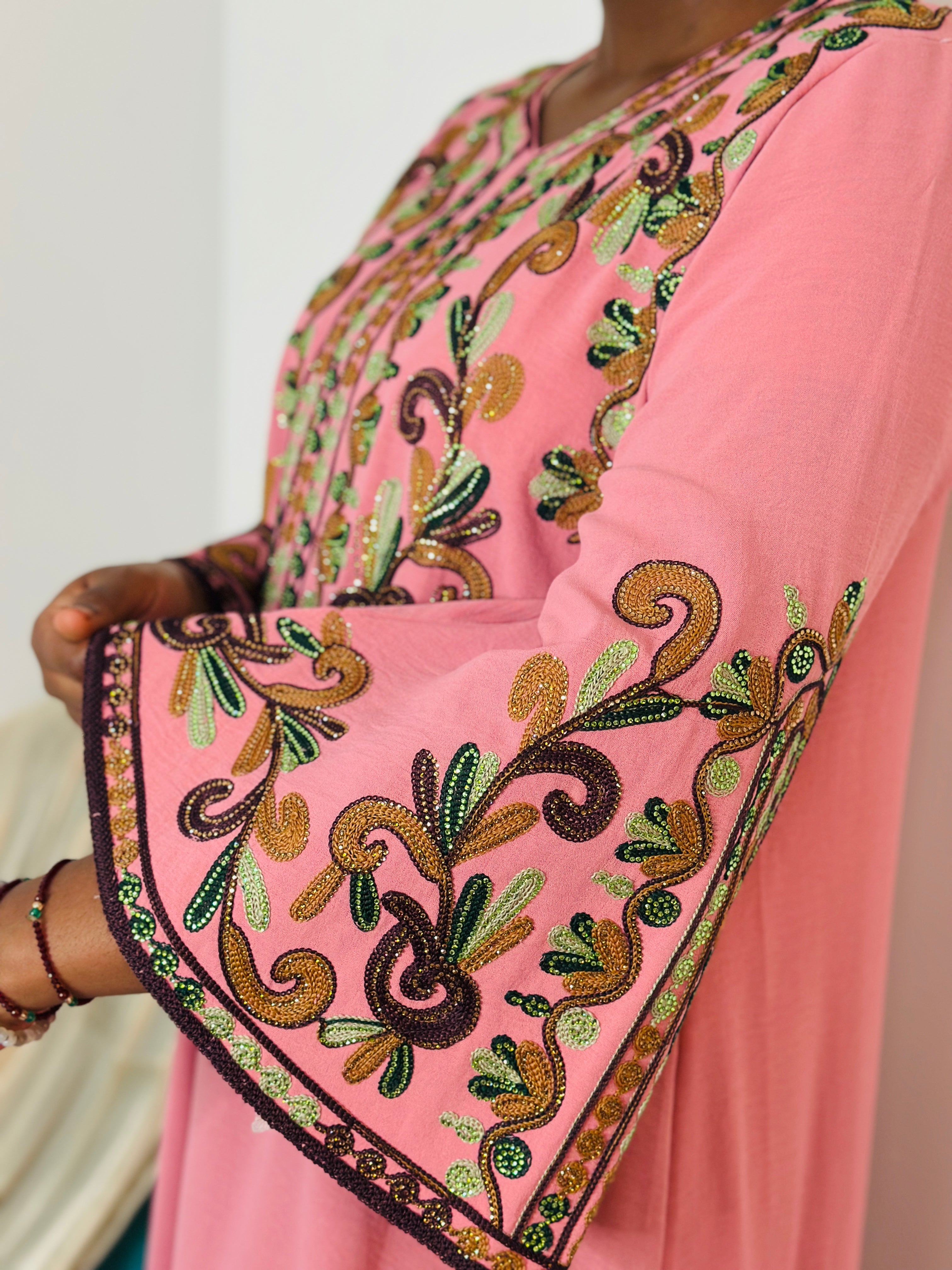 Nayla Grace – Blush Embroidered Gown