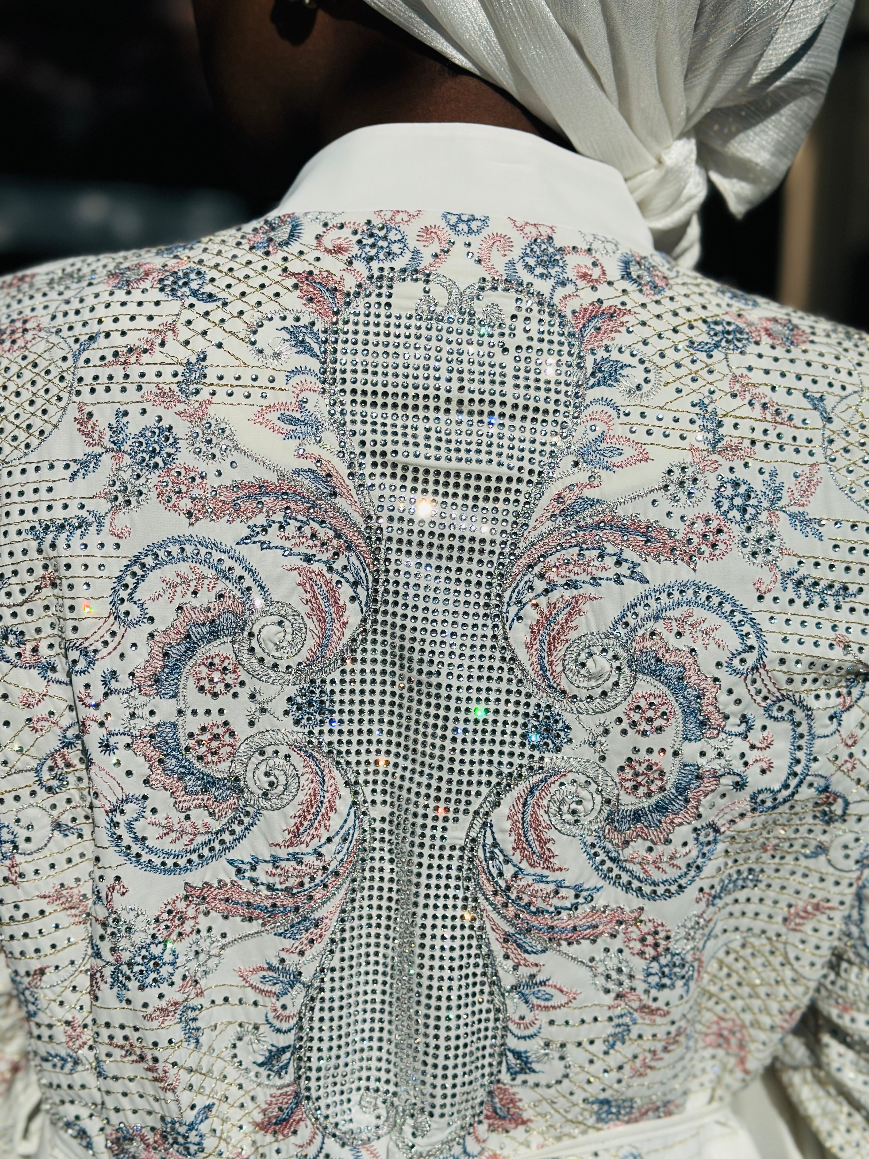 Layali Glow – Embellished White Gown