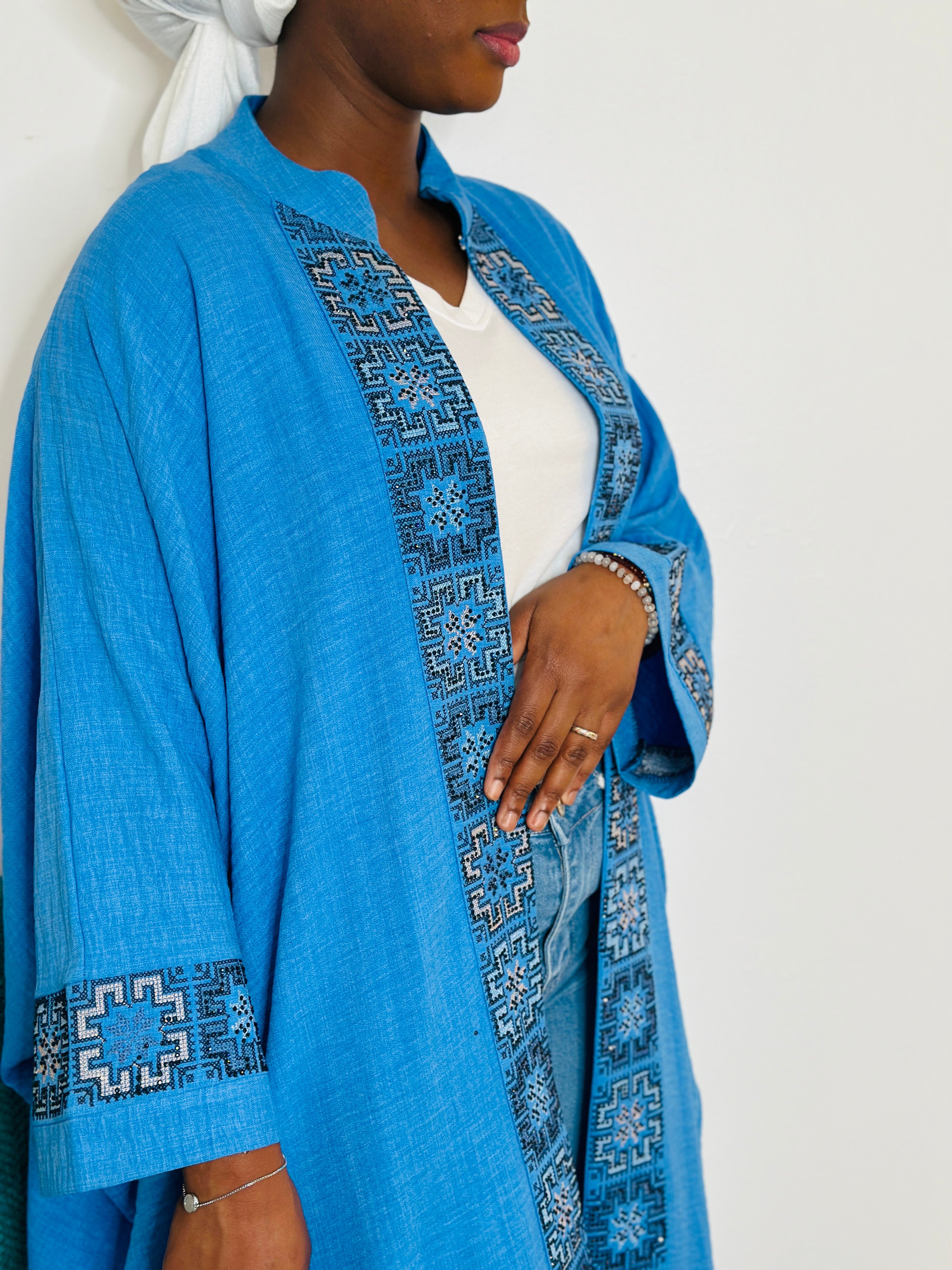 Heritage Embroidered Batwing Kimono