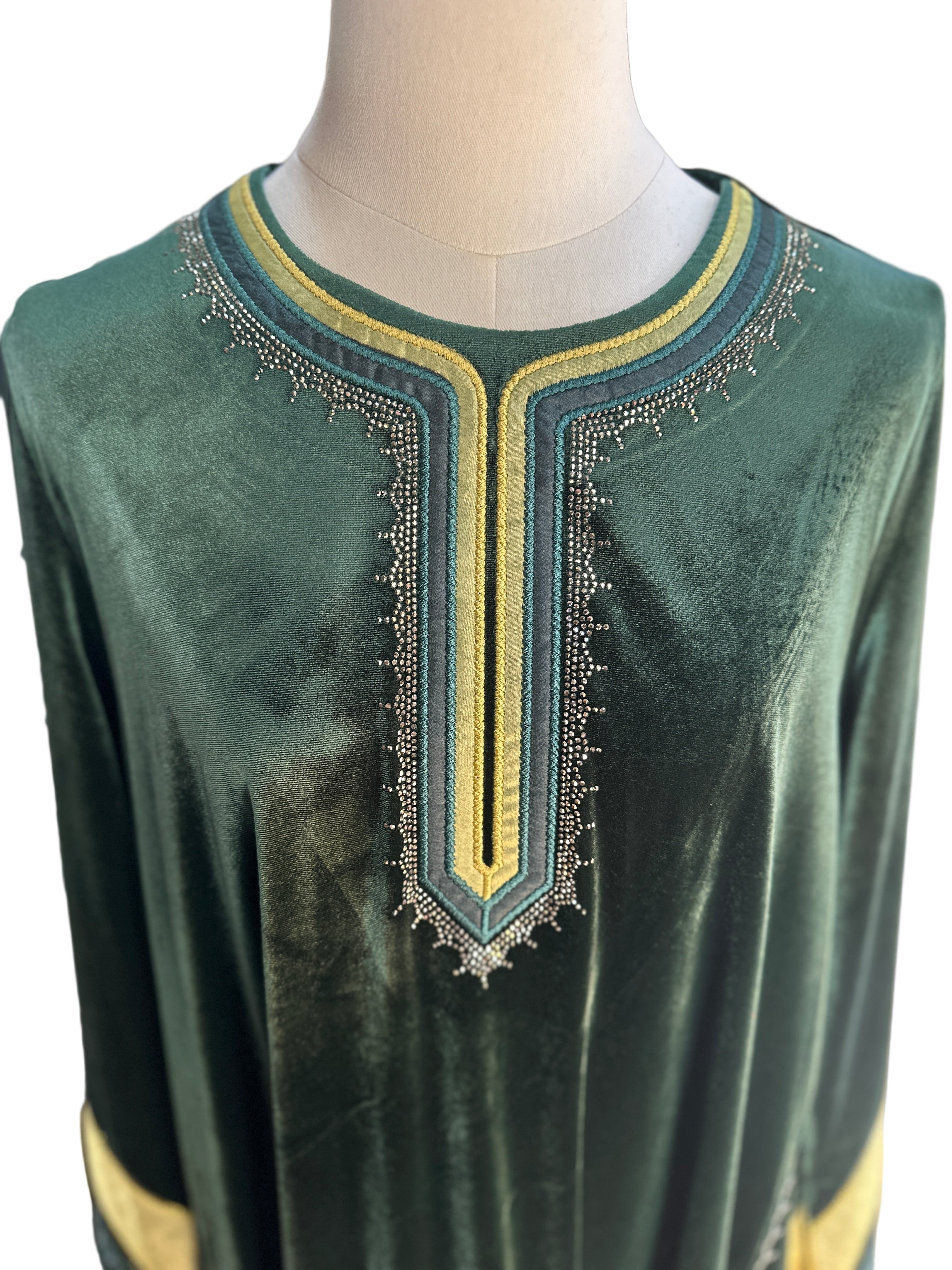 Emerald Velvet Kaftan