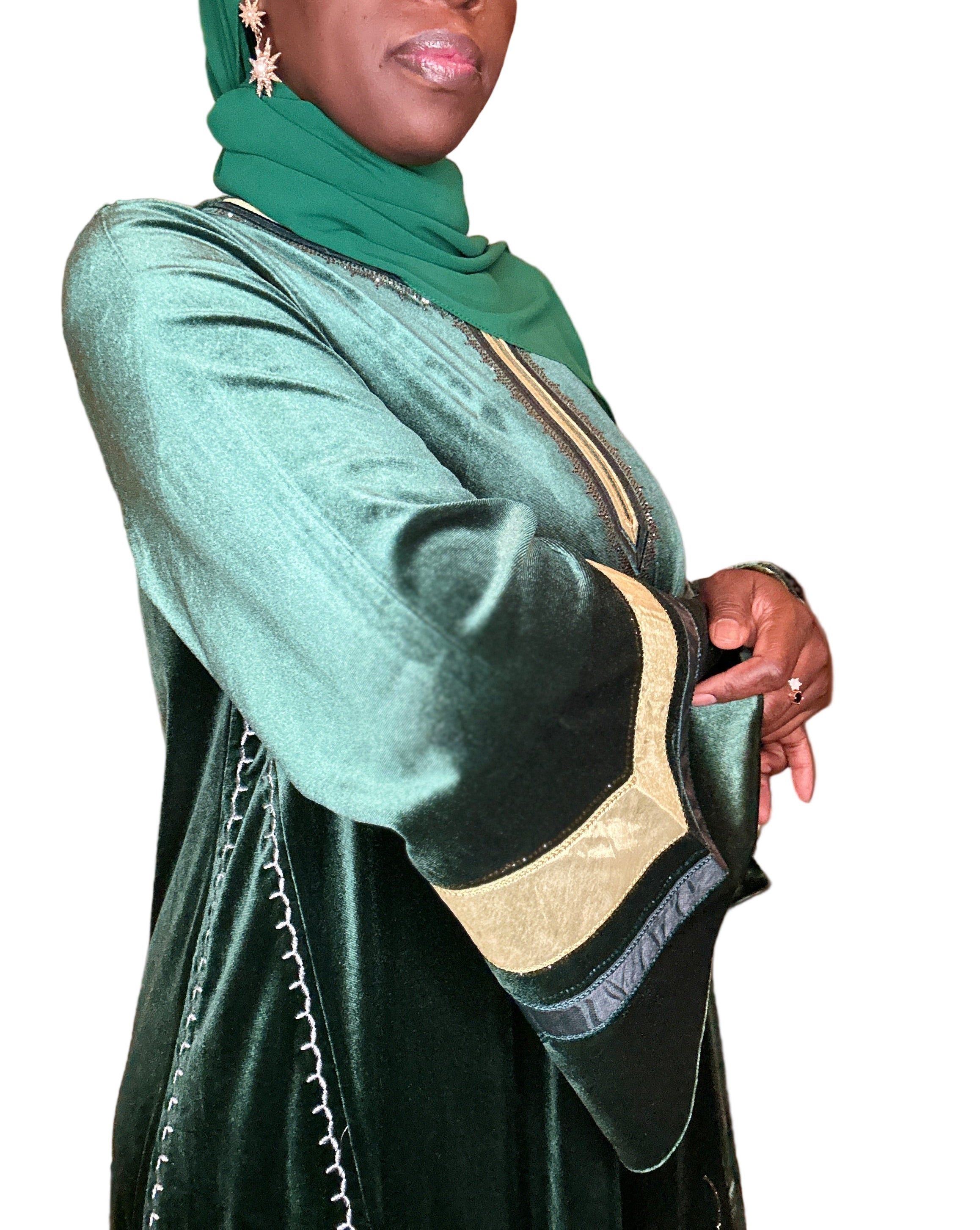 Emerald Velvet Kaftan