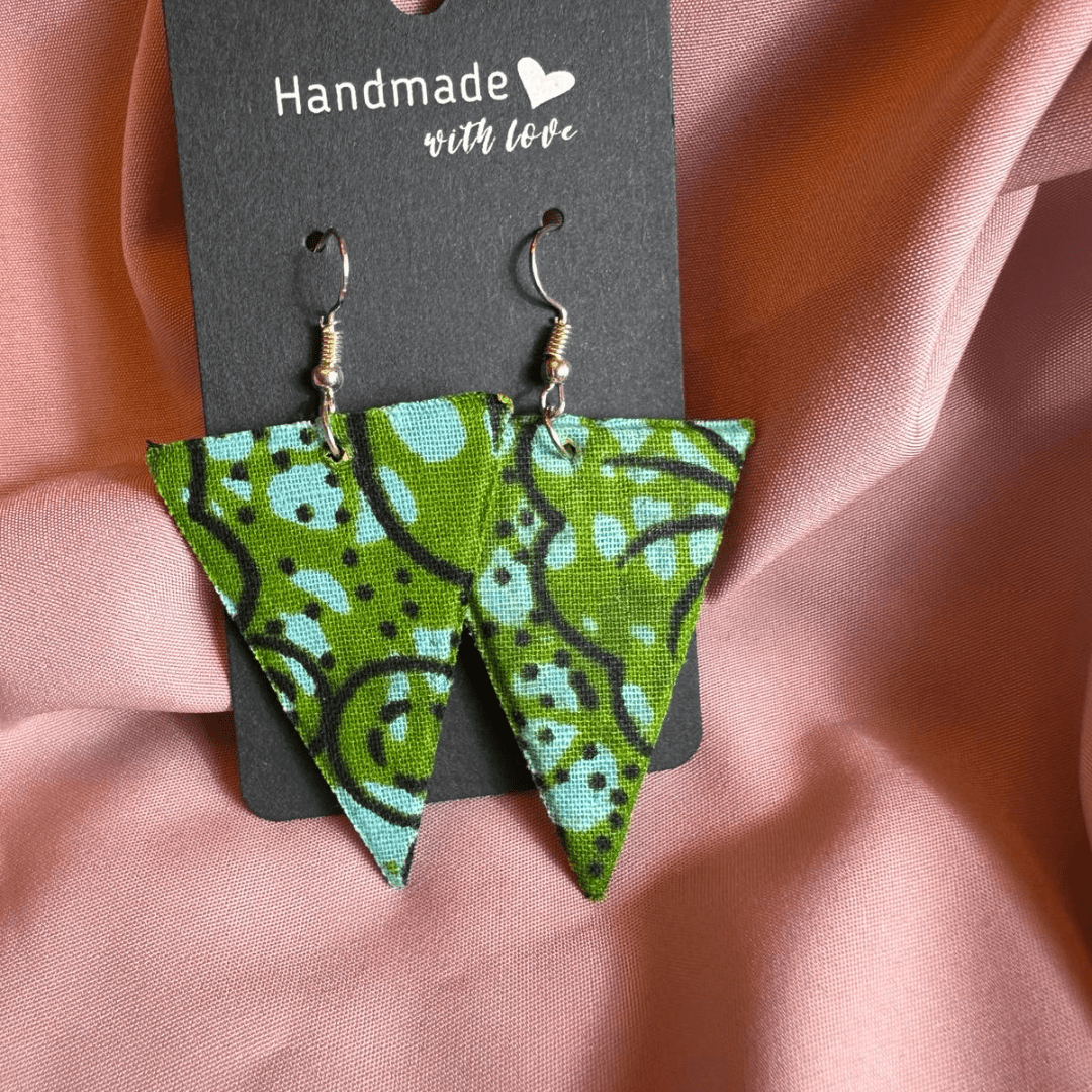 Ankara Wax Handmade Earrings.