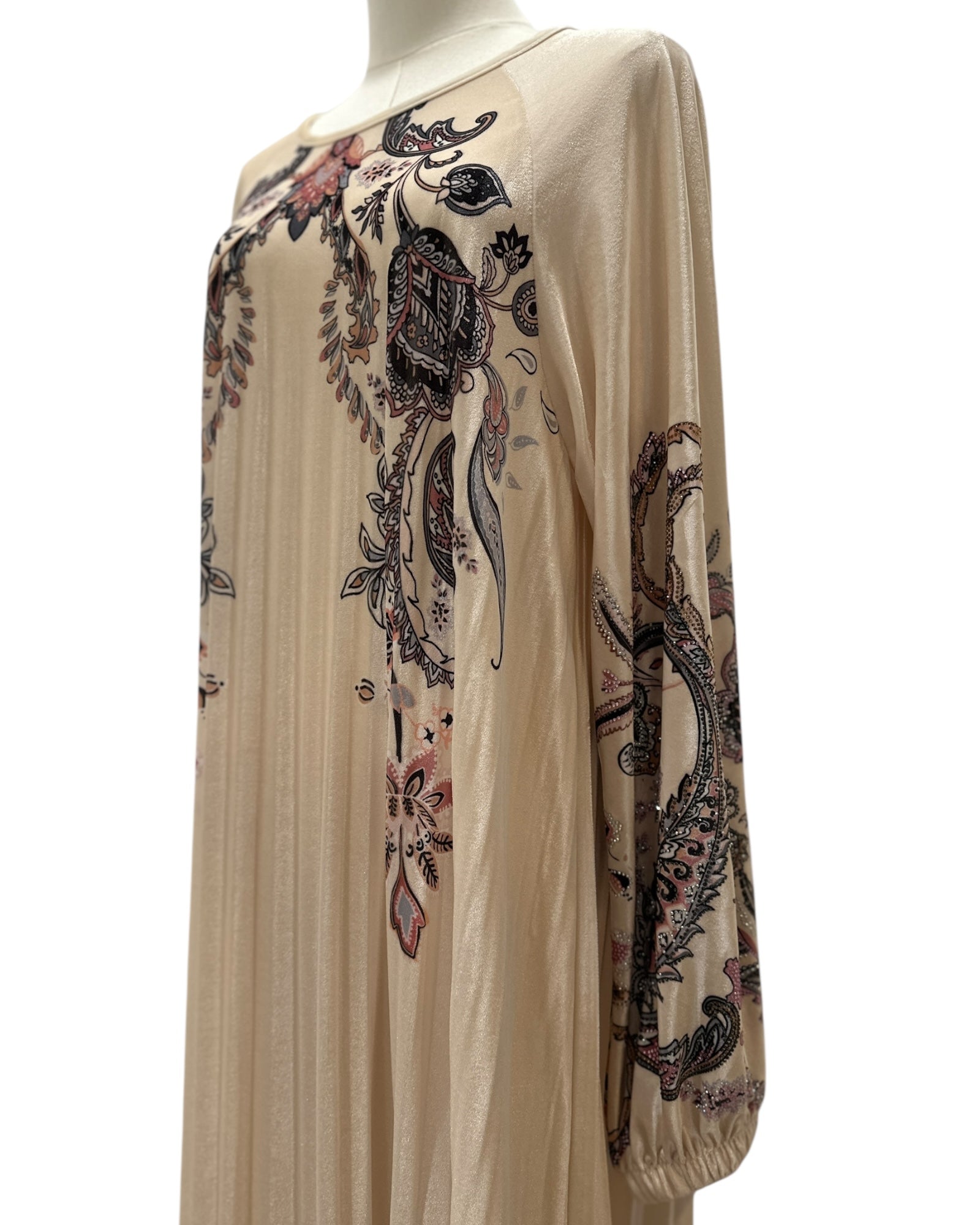 Orchid Beige Velvet Gown