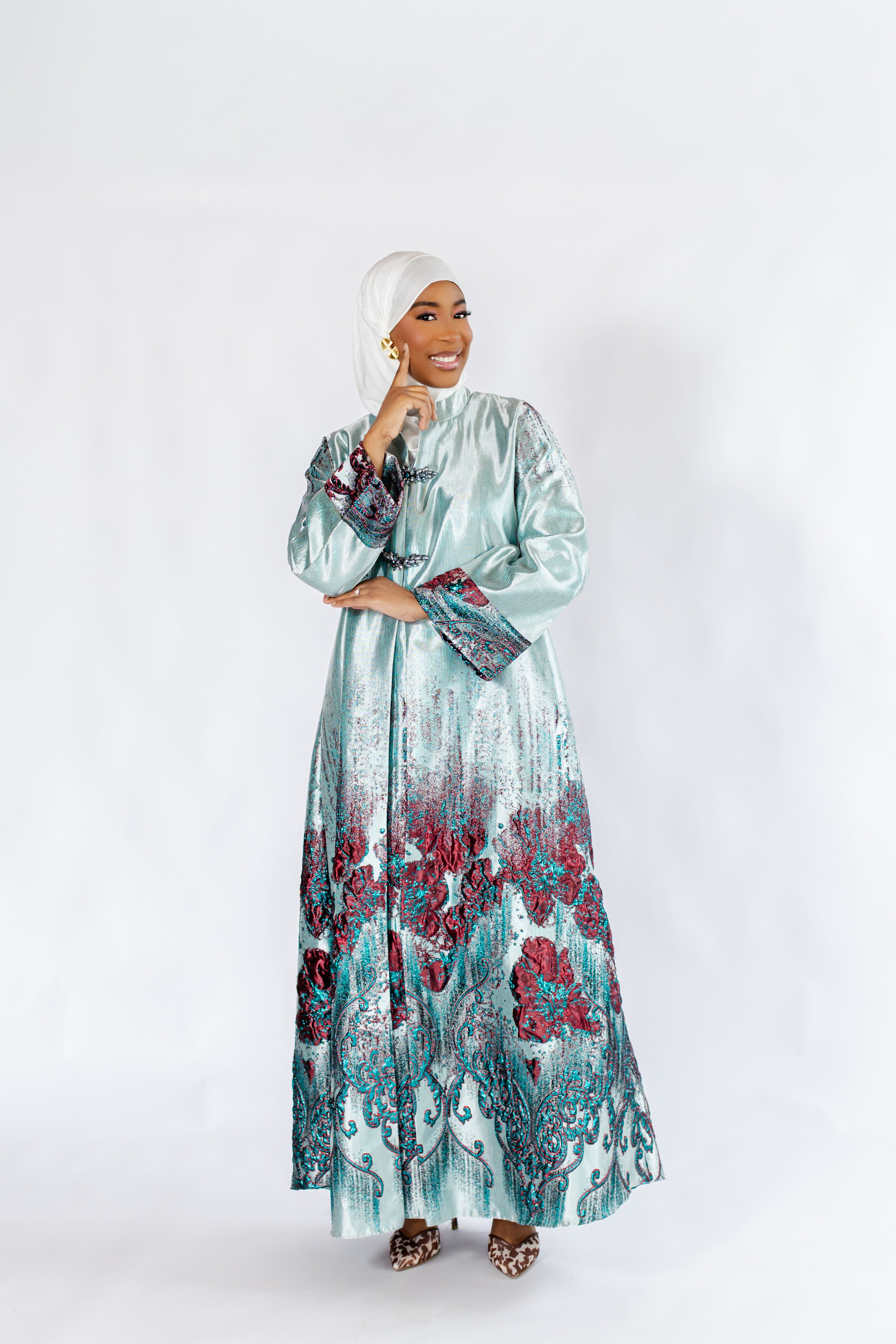 Aïssata Royale | Metallic Brocade Gown