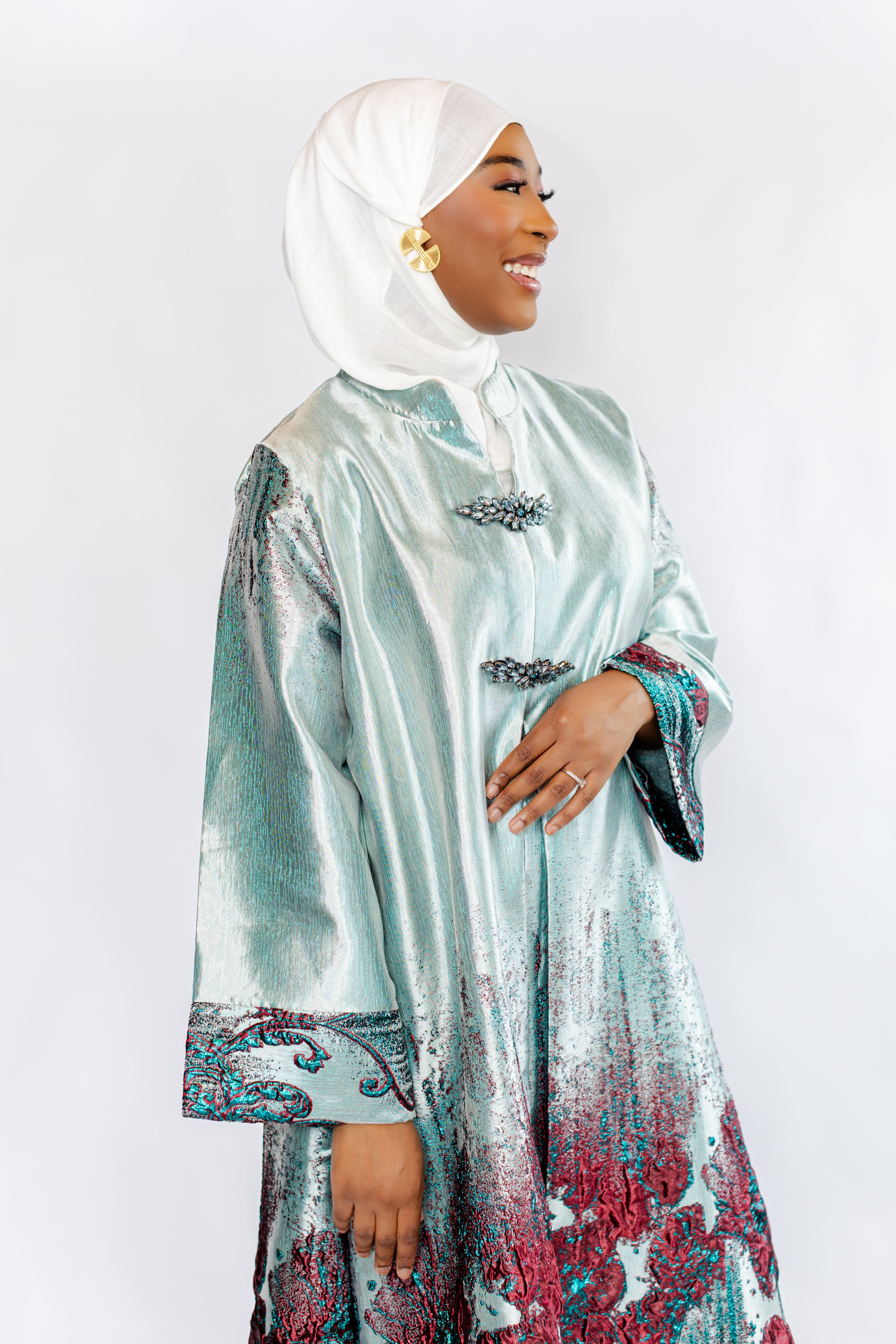 Aïssata Royale | Metallic Brocade Gown