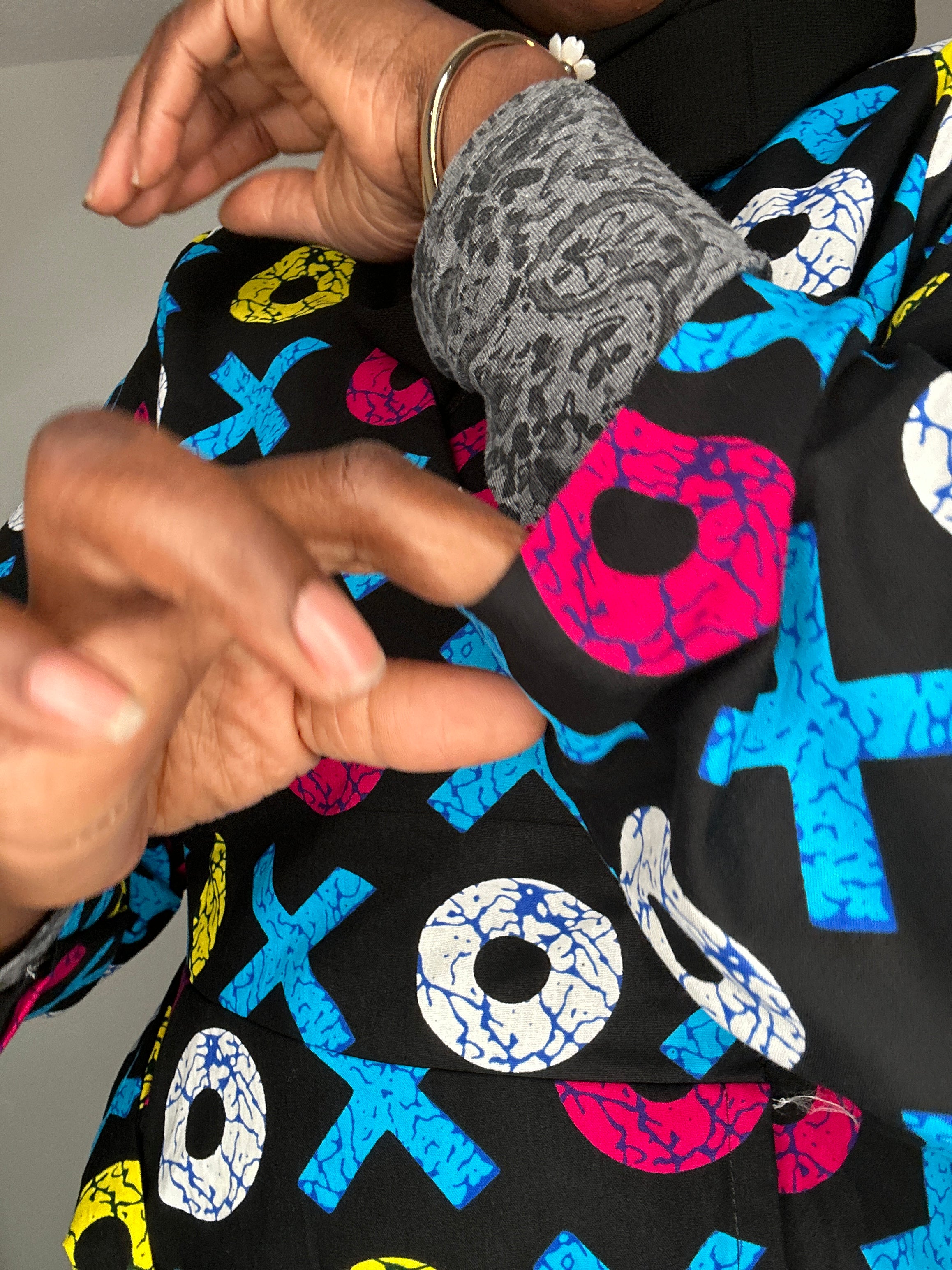 XOXO Ankara Wrap Dress