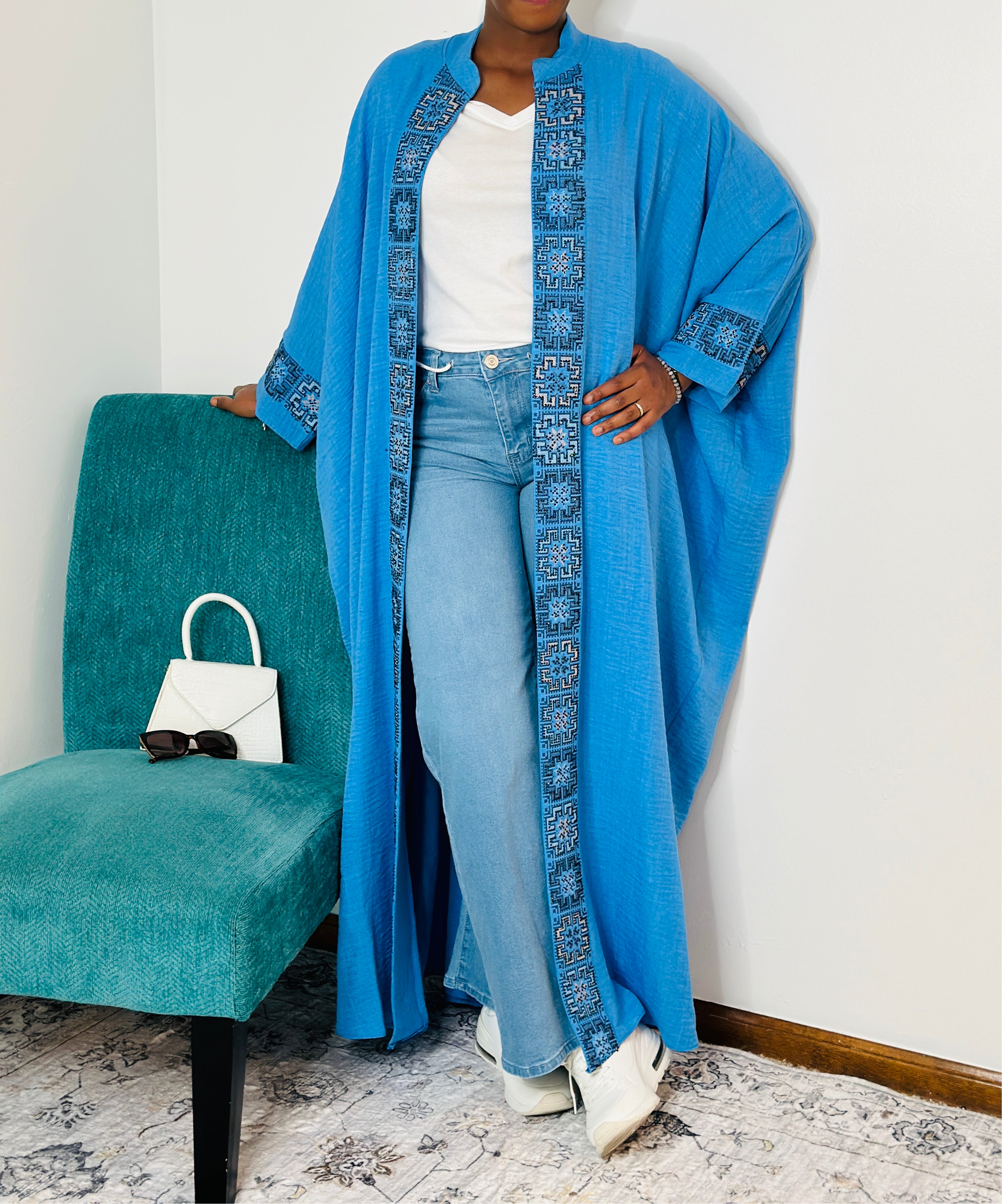 Heritage Embroidered Batwing Kimono