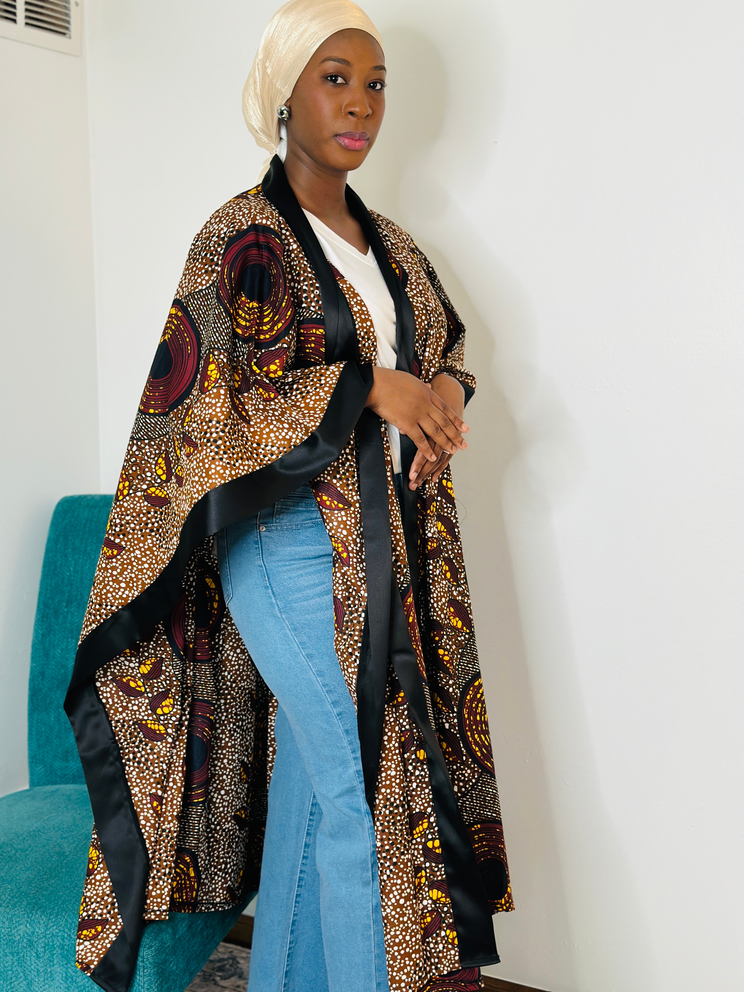 Ankara Luxe Kimono | Multiple Prints