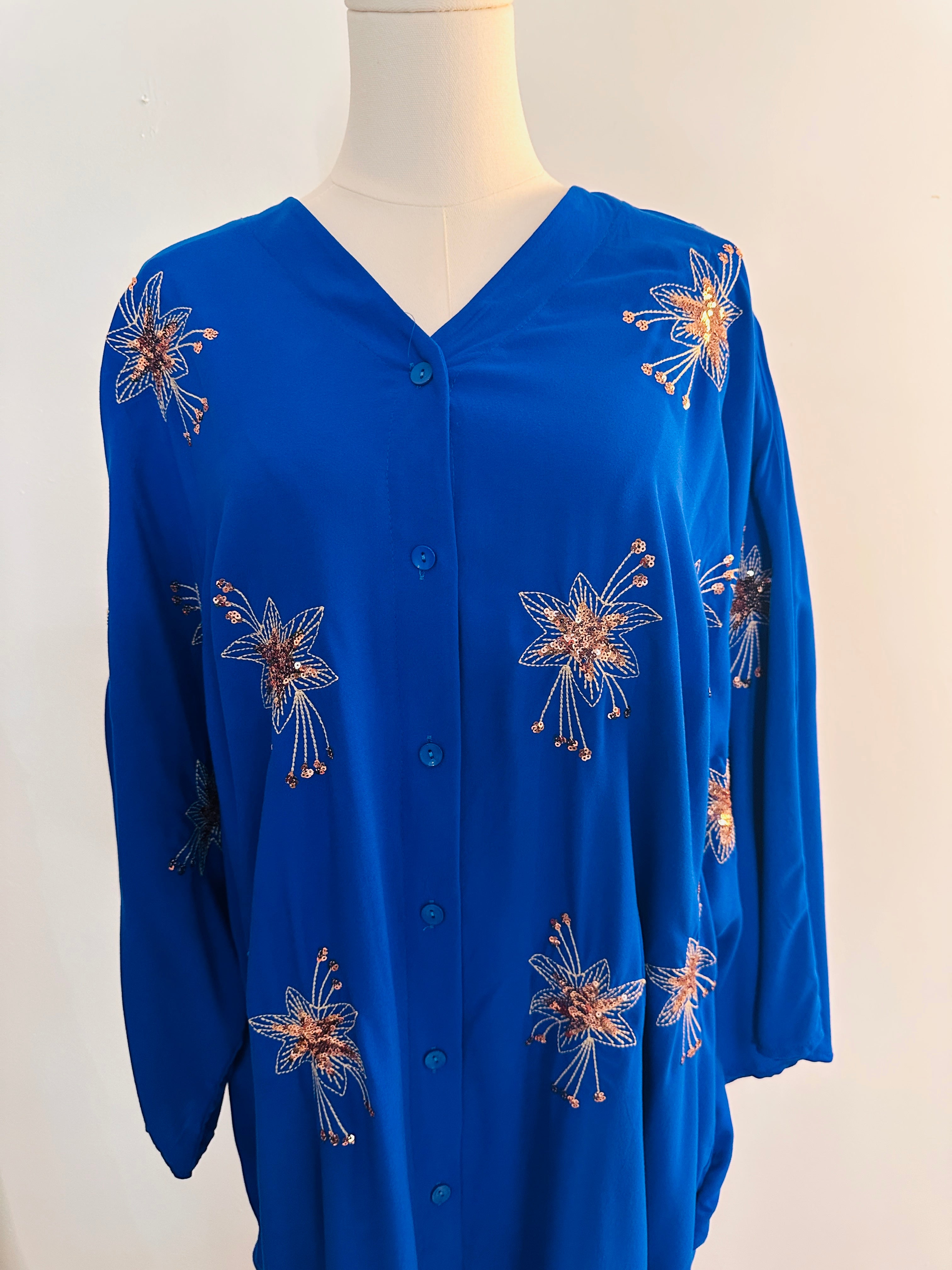 Royal Blue Shirt Dress 💙