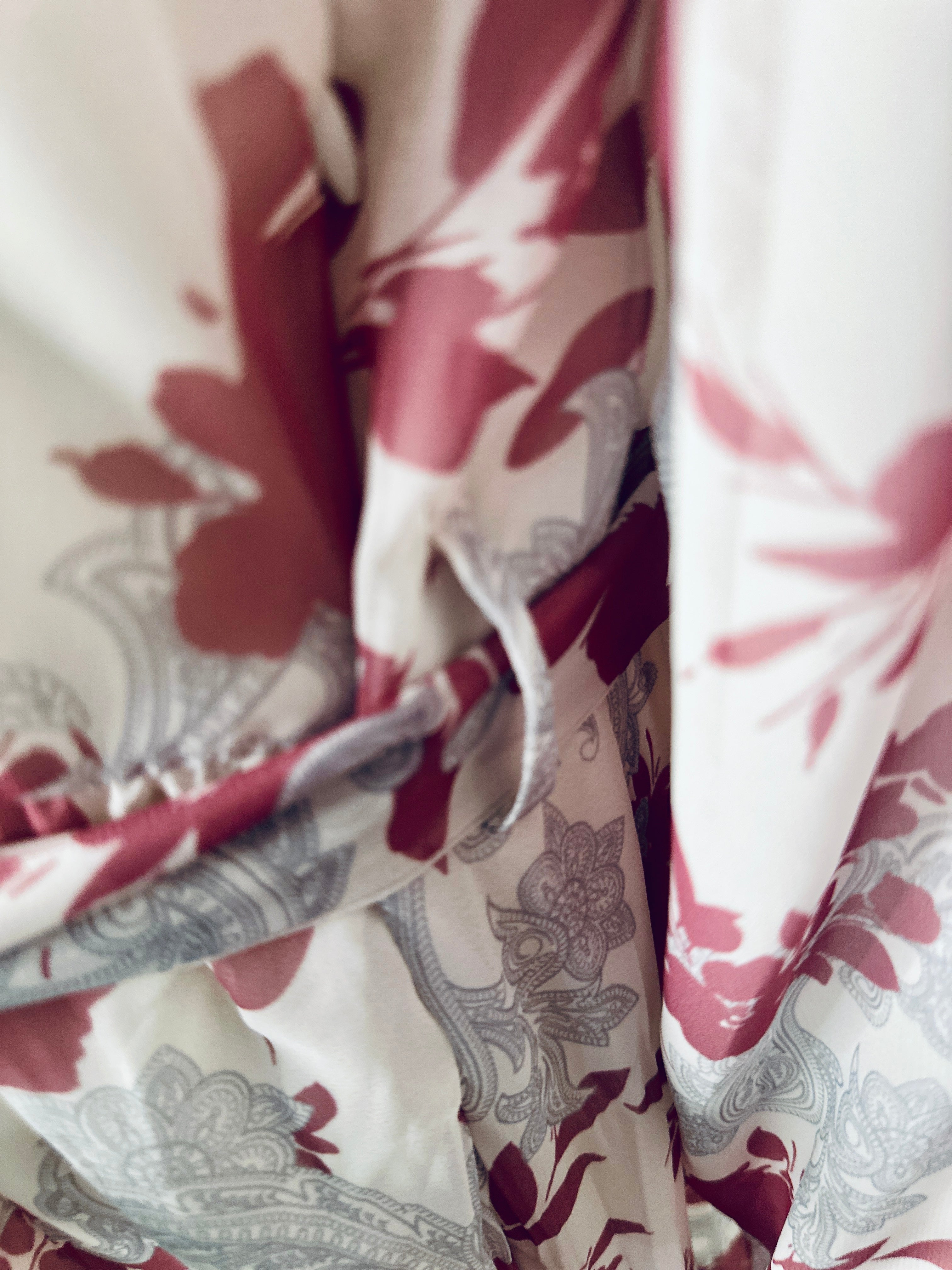 Maroon Paisley Floral Maxi 🌸