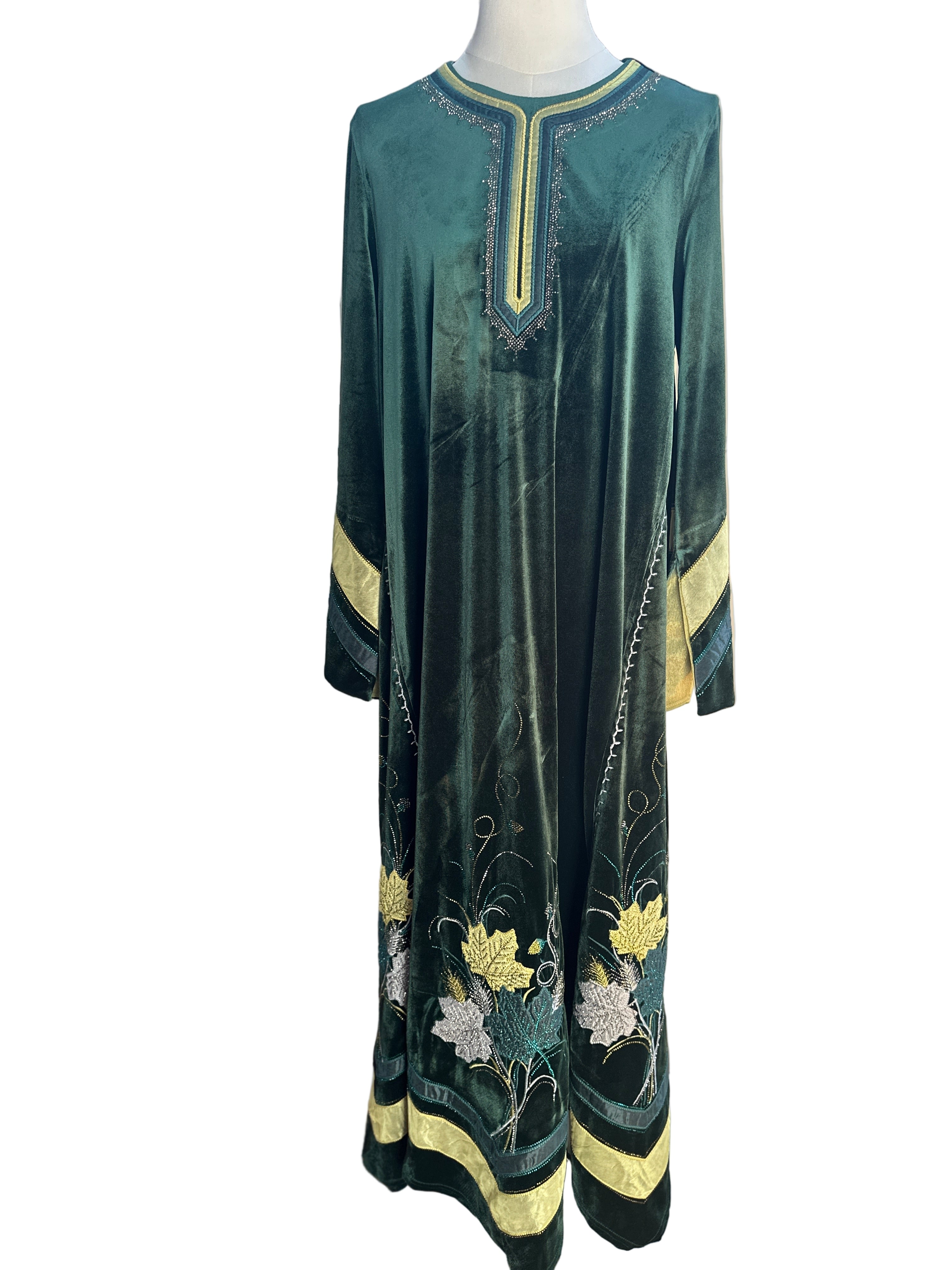 Emerald Velvet Kaftan