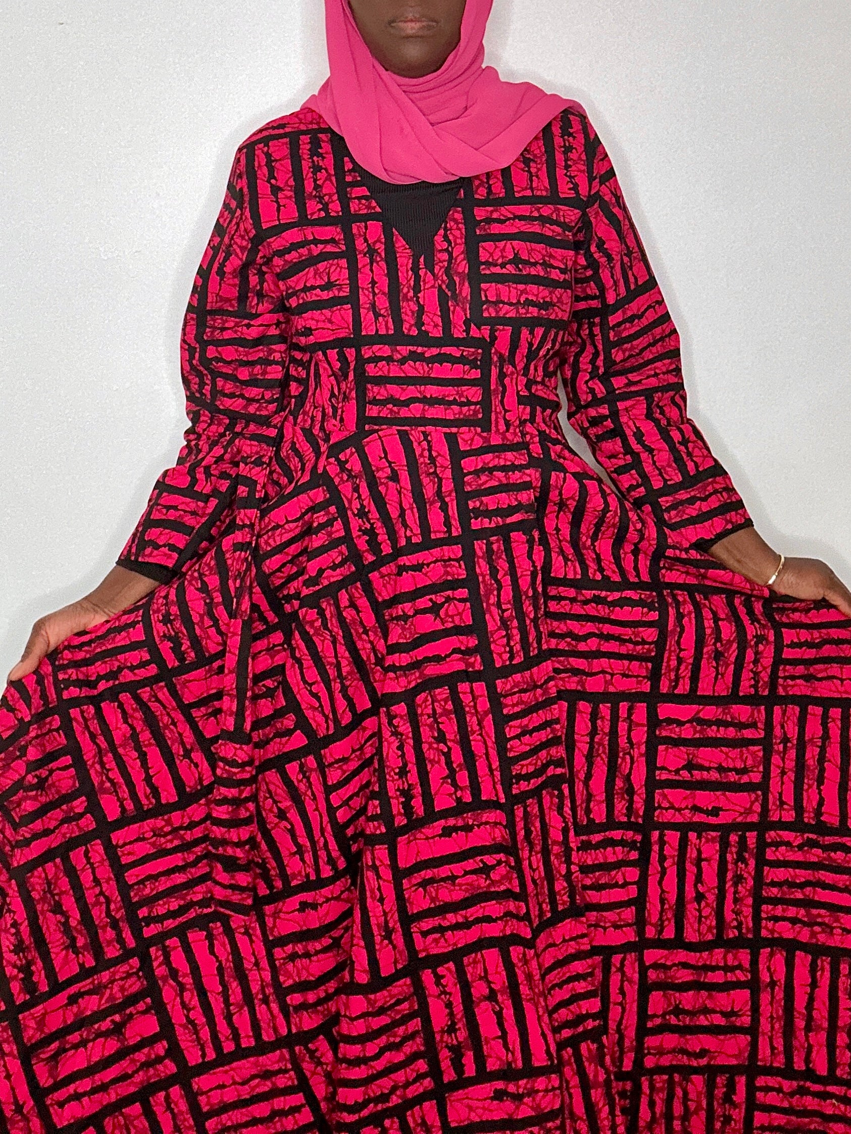 XOXO Ankara Wrap Dress