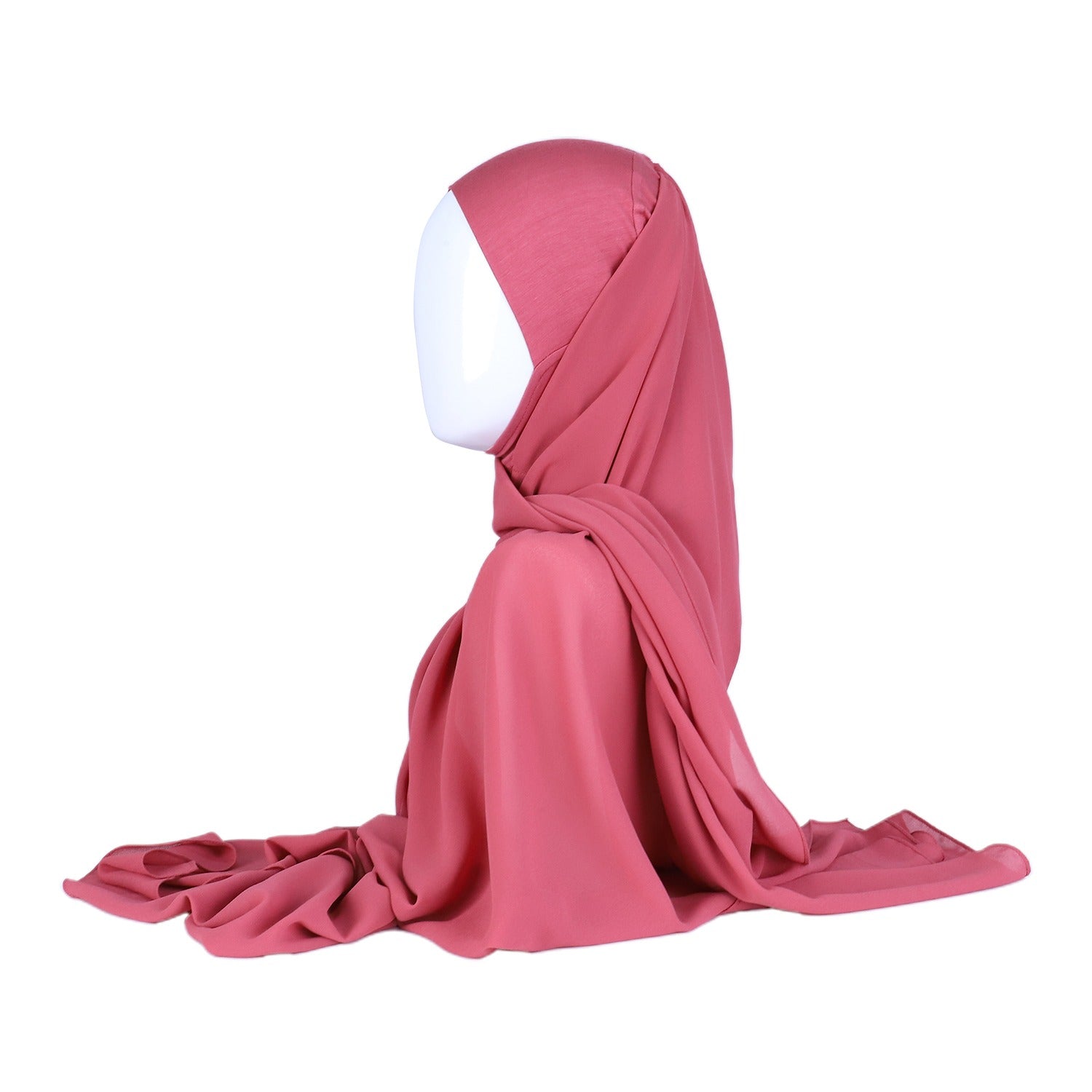 Rose Jersey Undercap Chiffon Hijab