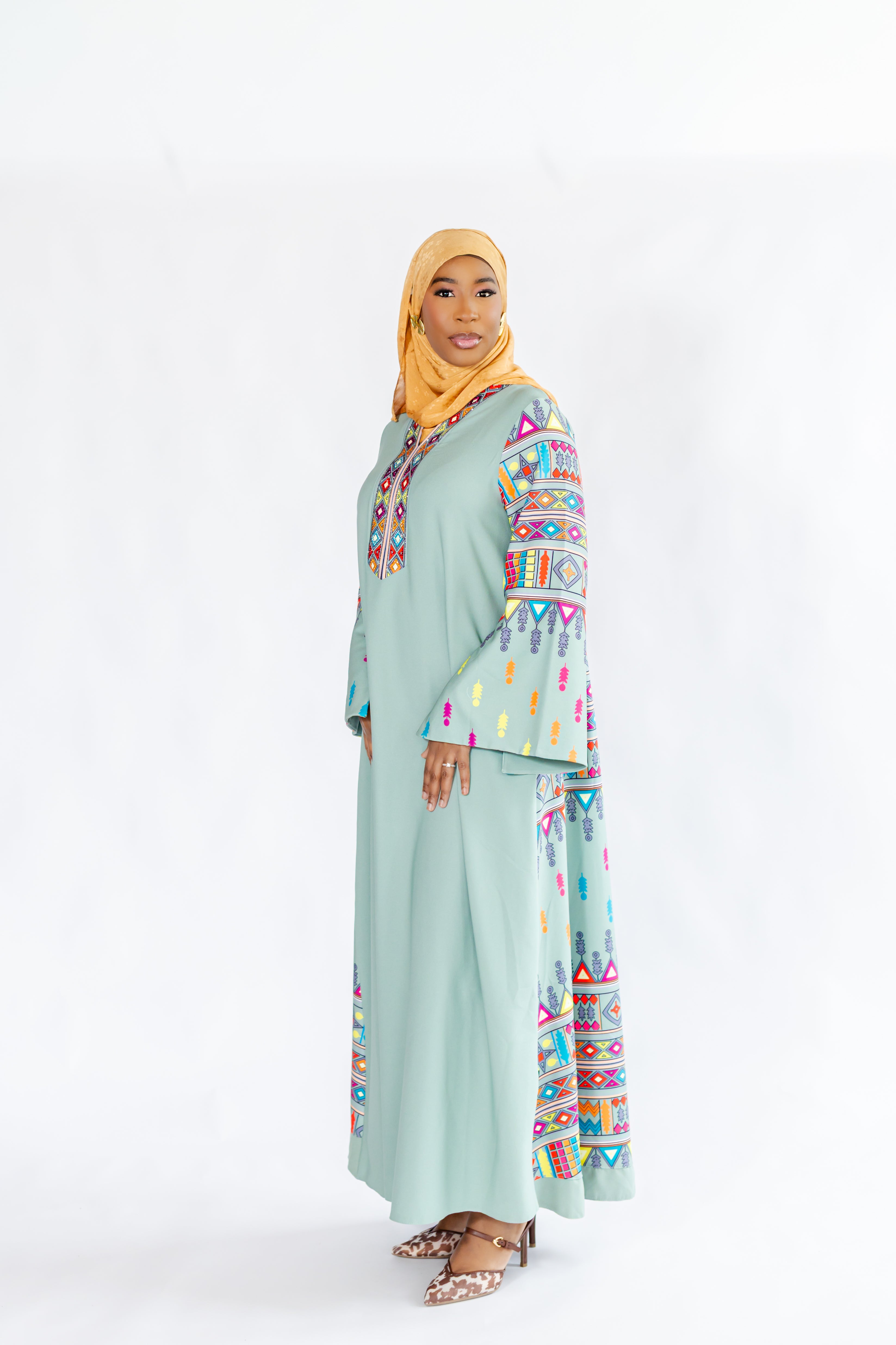 Sage Breeze Kaftan