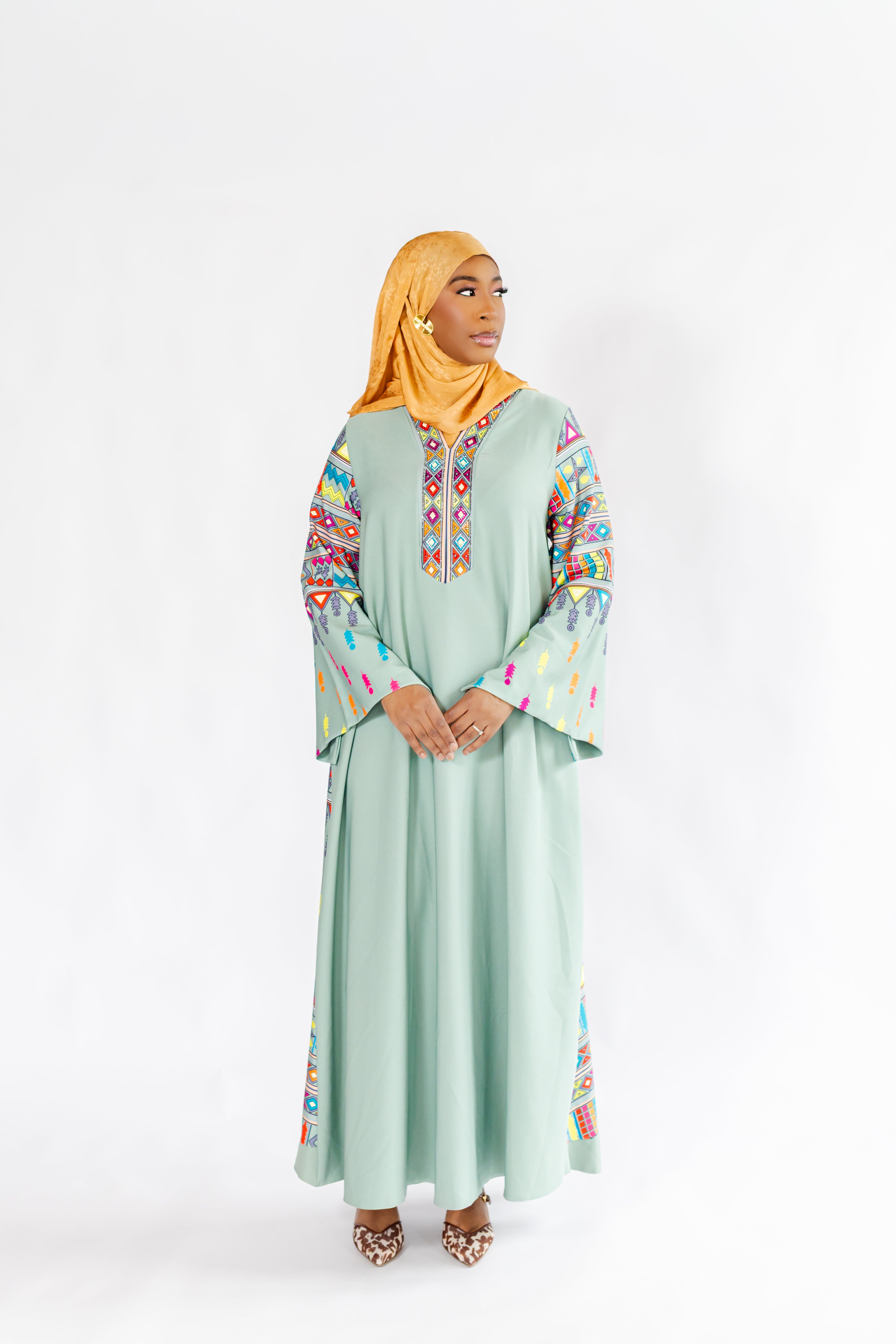Sage Breeze Kaftan