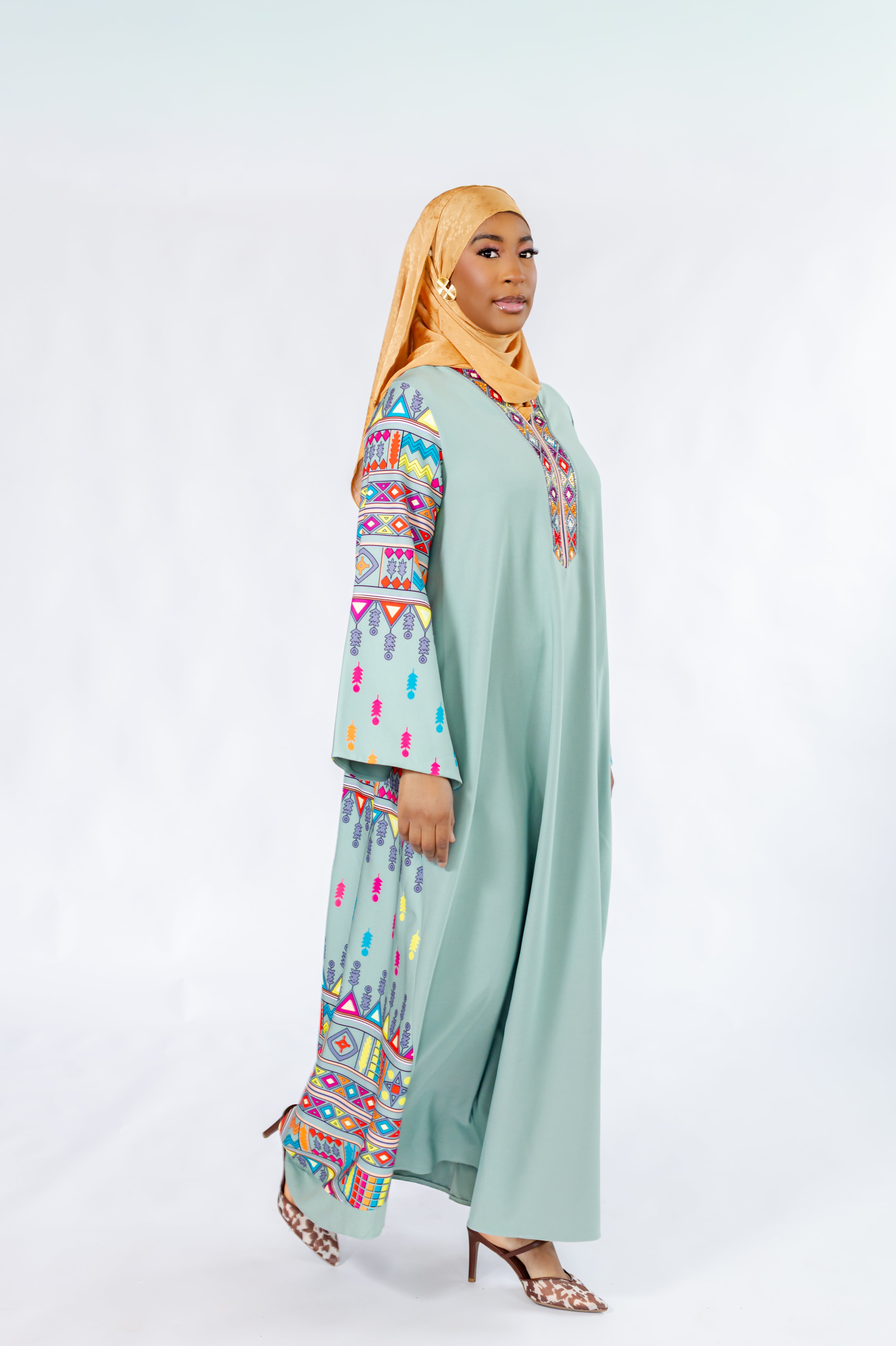 Sage Breeze Kaftan