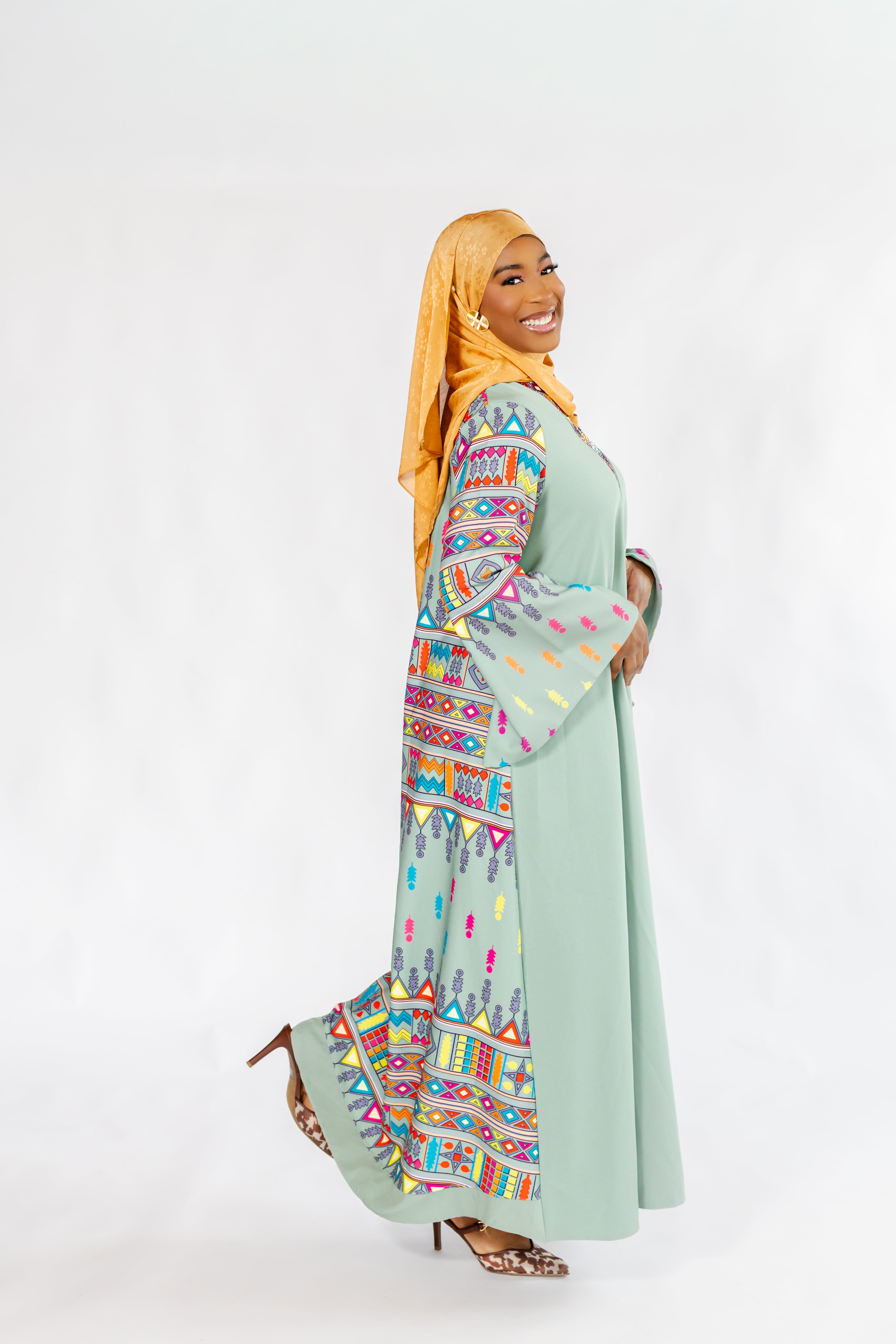Sage Breeze Kaftan