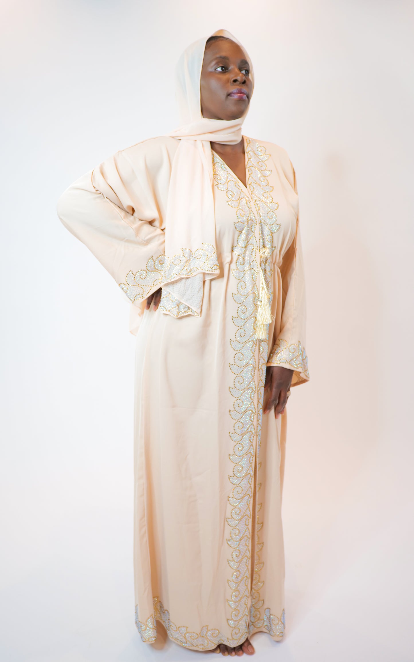 beaded Abaya