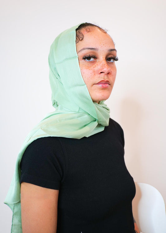 Crinkle Satin Hijabs
