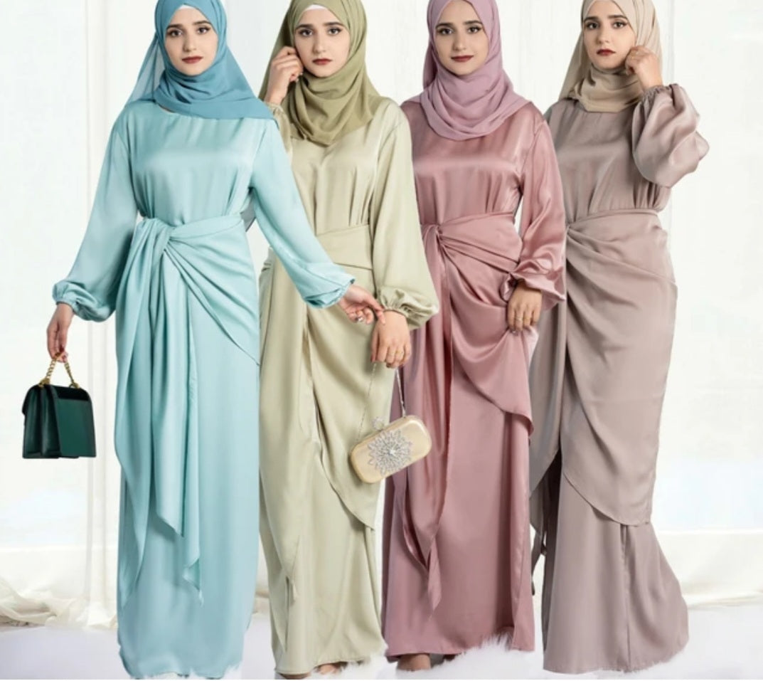Abaya Dress with detached Apron